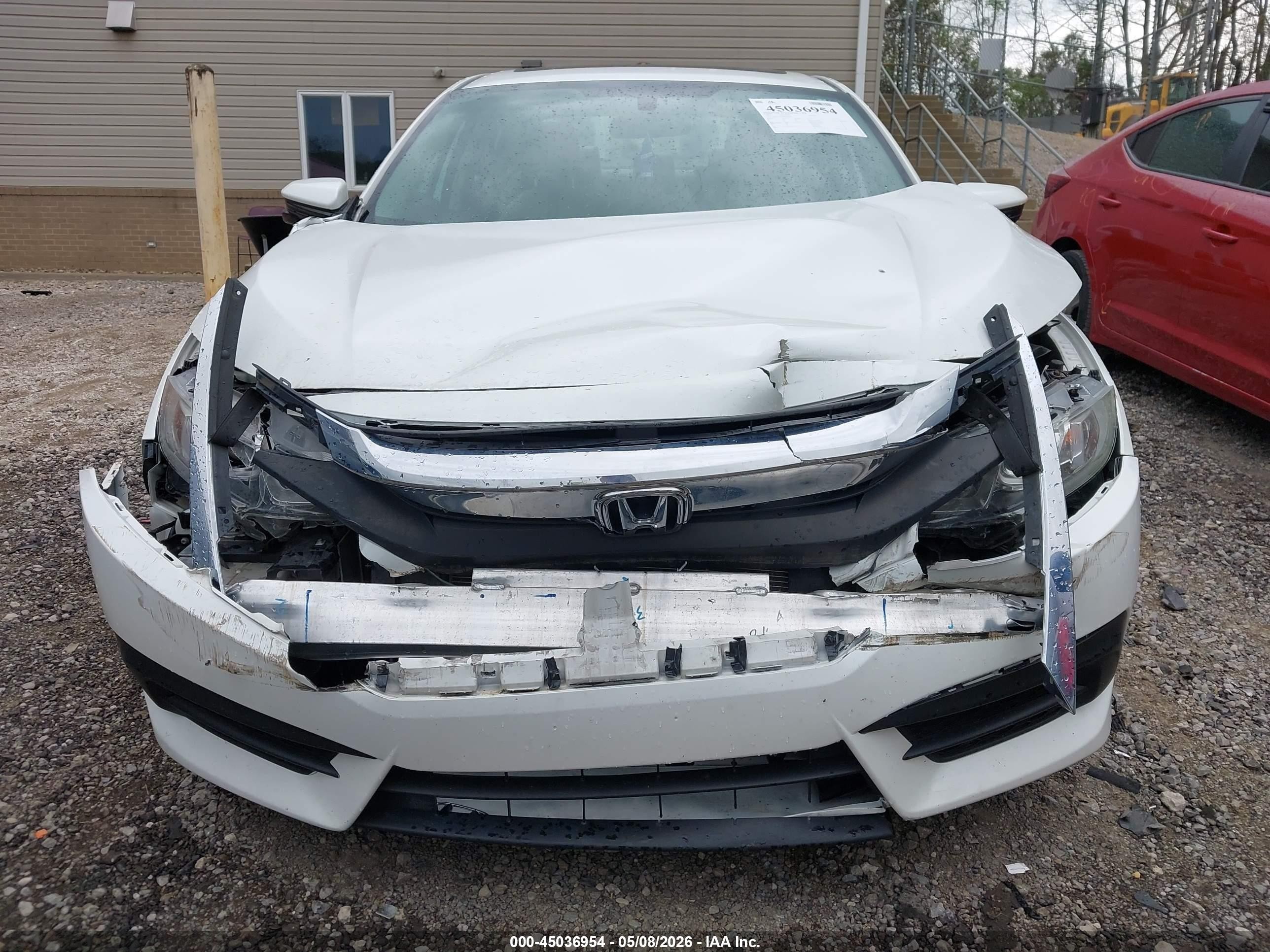 2017 Honda Civic Ex White vin: 19XFC2F79HE209032