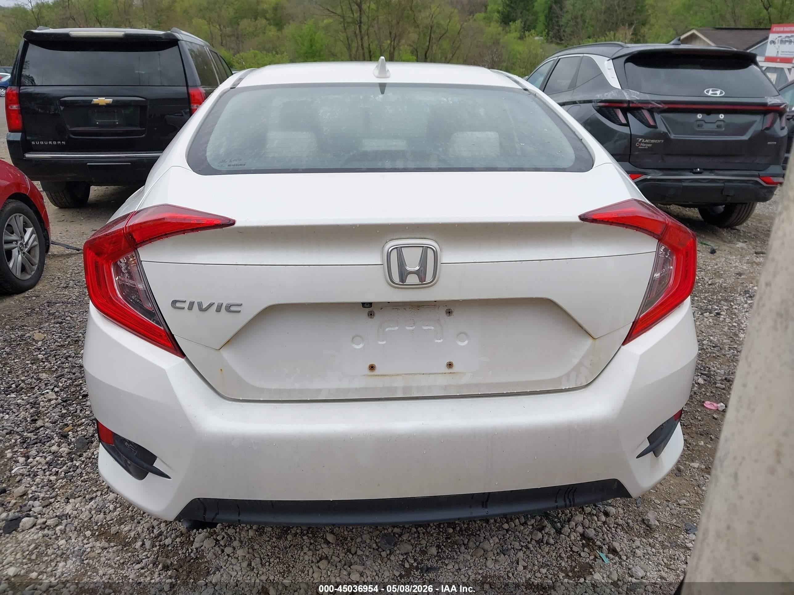 2017 Honda Civic Ex White vin: 19XFC2F79HE209032