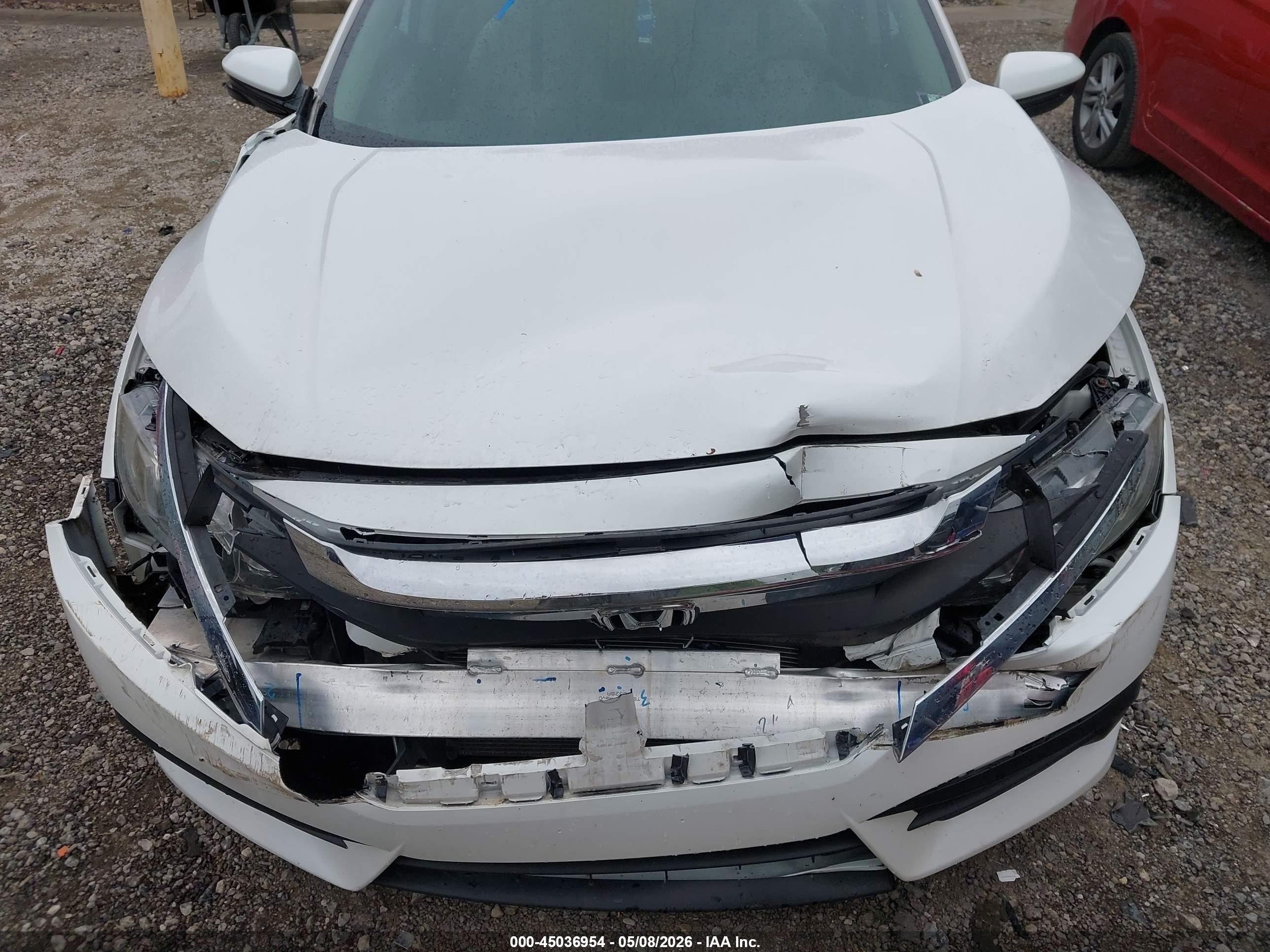 2017 Honda Civic Ex White vin: 19XFC2F79HE209032