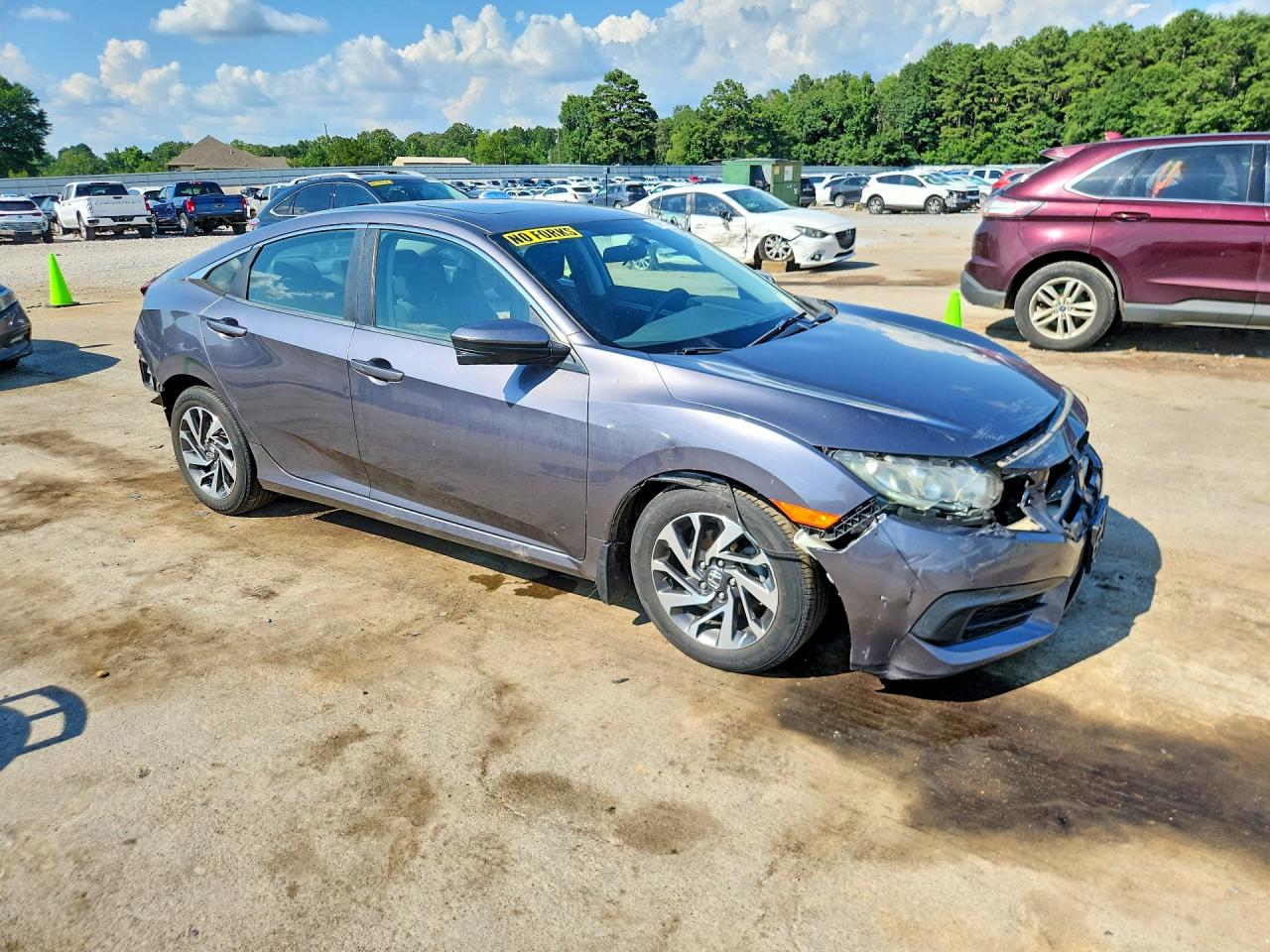 2016 Honda Civic Ex Gray vin: 19XFC2F7XGE074657