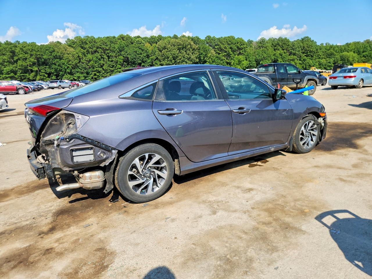 2016 Honda Civic Ex Gray vin: 19XFC2F7XGE074657