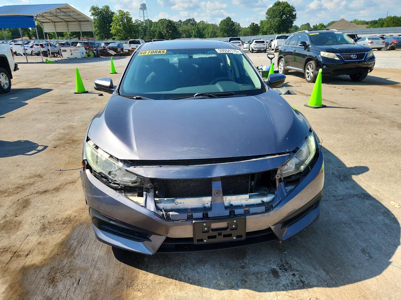 2016 Honda Civic Ex Gray vin: 19XFC2F7XGE074657