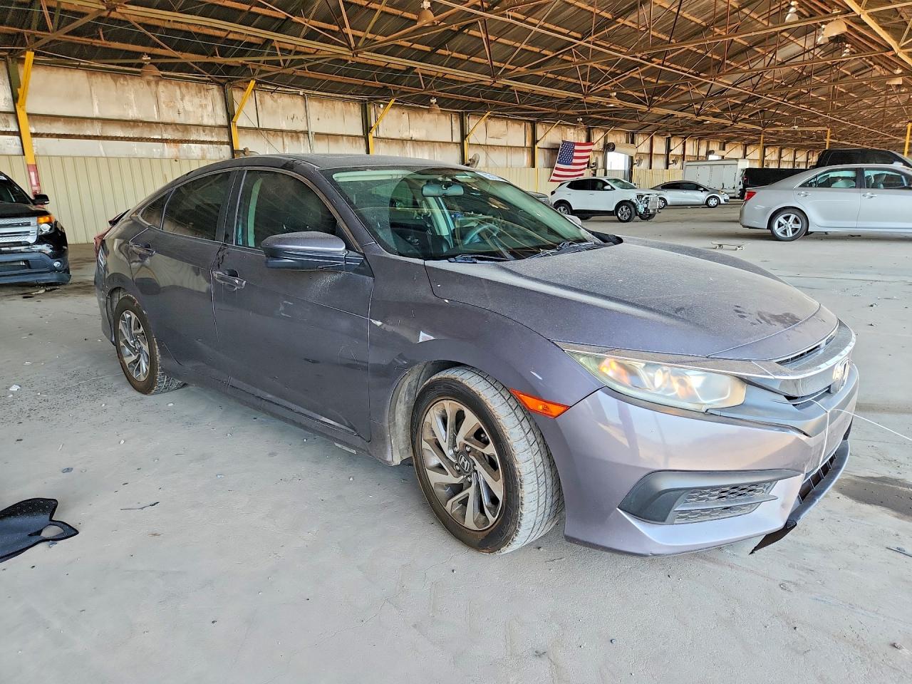 2016 Honda Civic Ex Gray vin: 19XFC2F7XGE249179