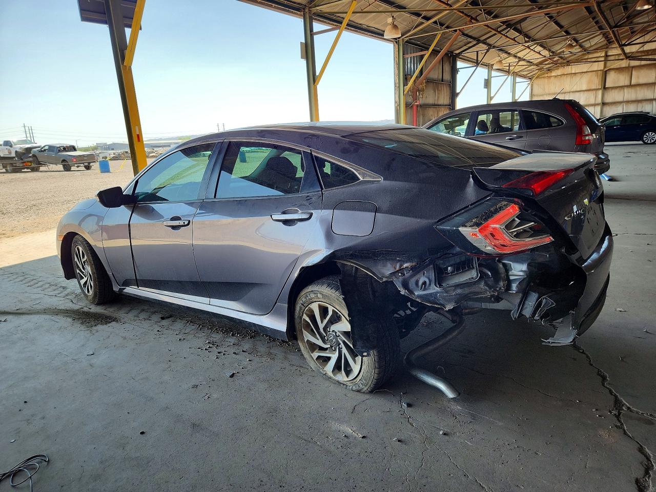2016 Honda Civic Ex Gray vin: 19XFC2F7XGE249179