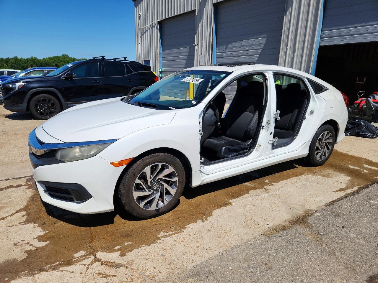 2017 Honda Civic Ex White vin: 19XFC2F7XHE047332