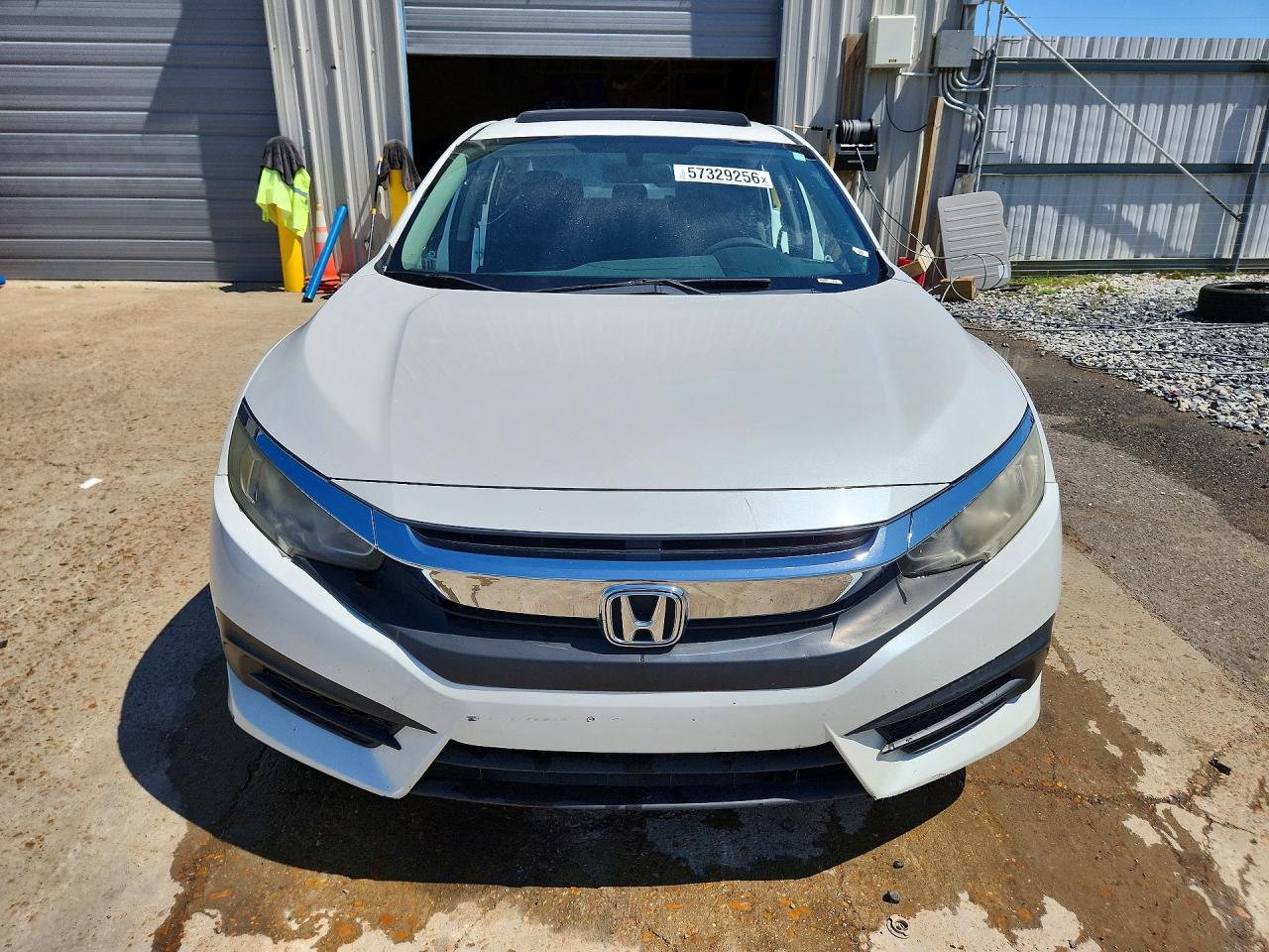 2017 Honda Civic Ex White vin: 19XFC2F7XHE047332
