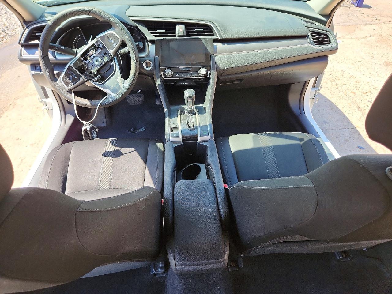 2017 Honda Civic Ex White vin: 19XFC2F7XHE047332
