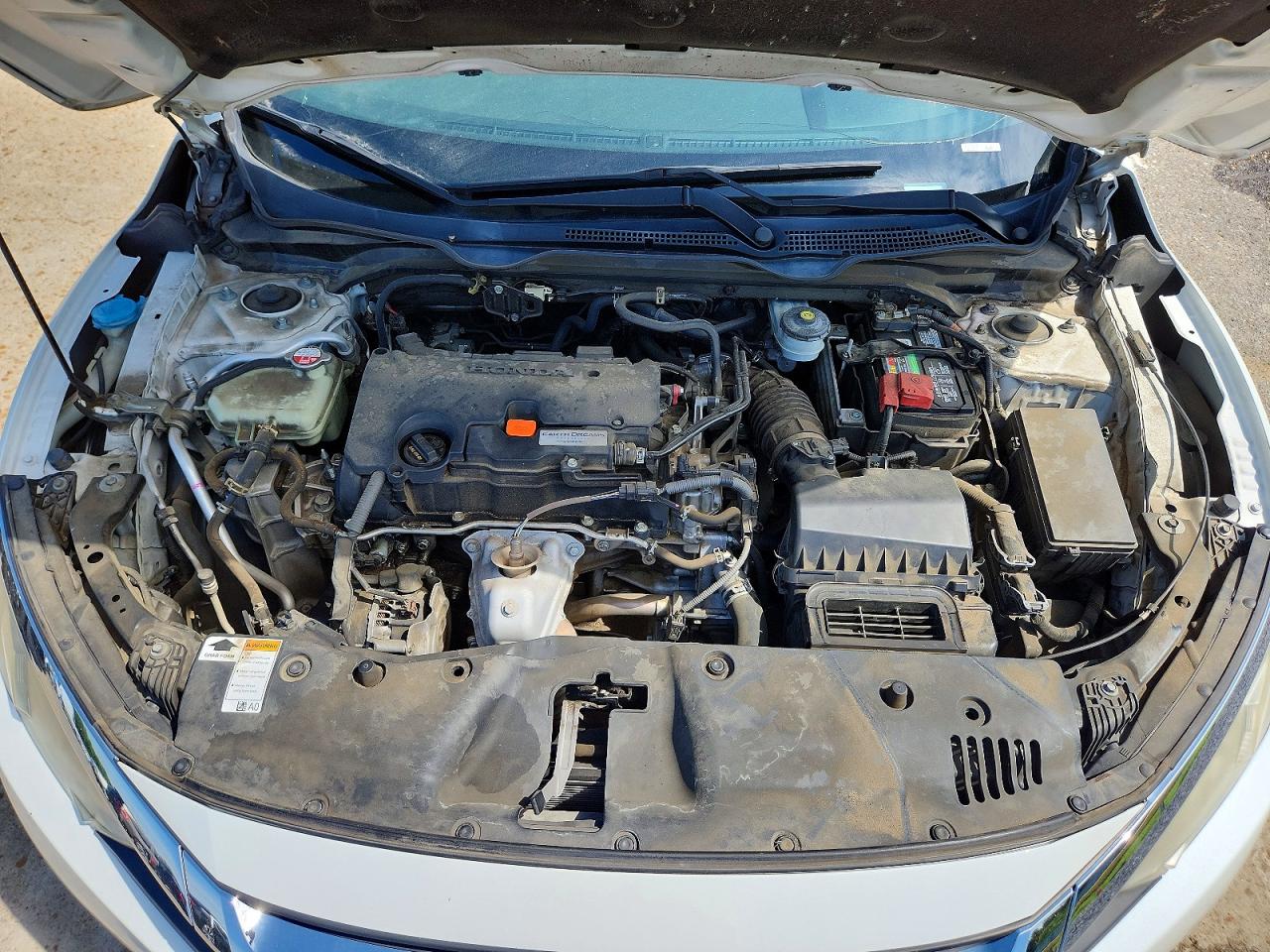 2017 Honda Civic Ex White vin: 19XFC2F7XHE047332