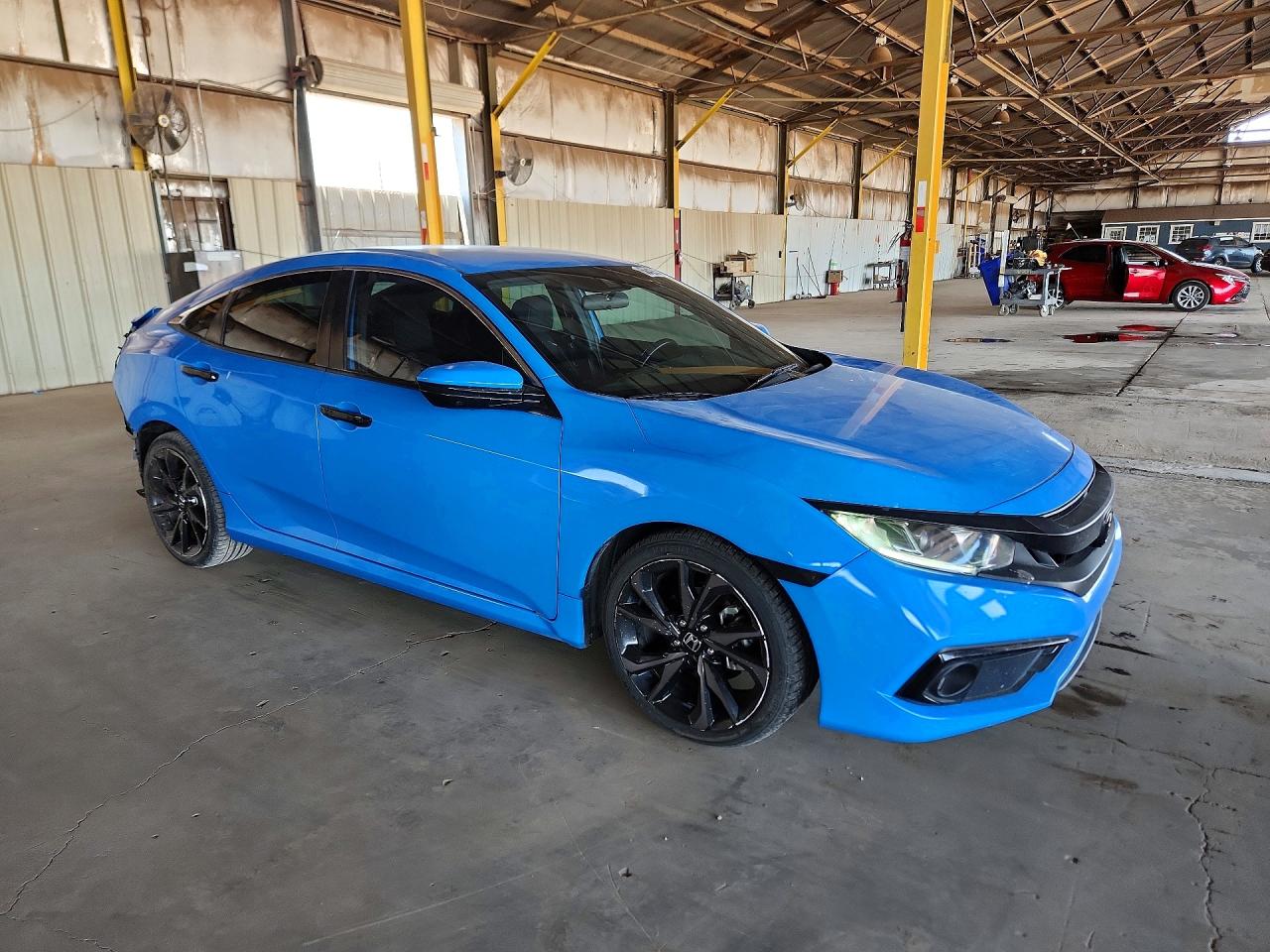 2019 Honda Civic Sport Blue vin: 19XFC2F82KE006483