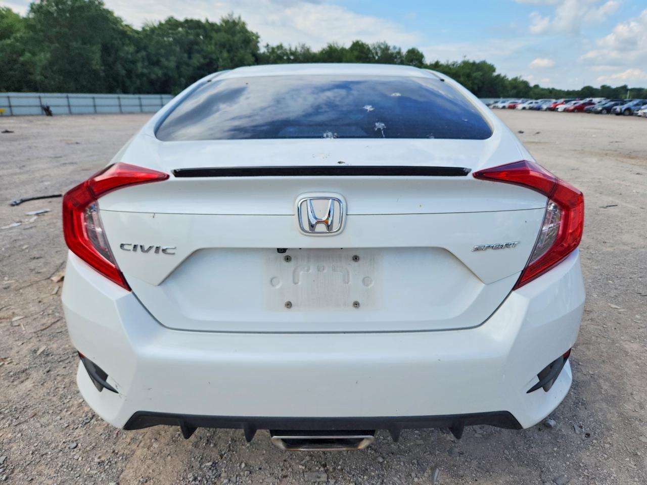 2019 Honda Civic Sport White vin: 19XFC2F82KE047714