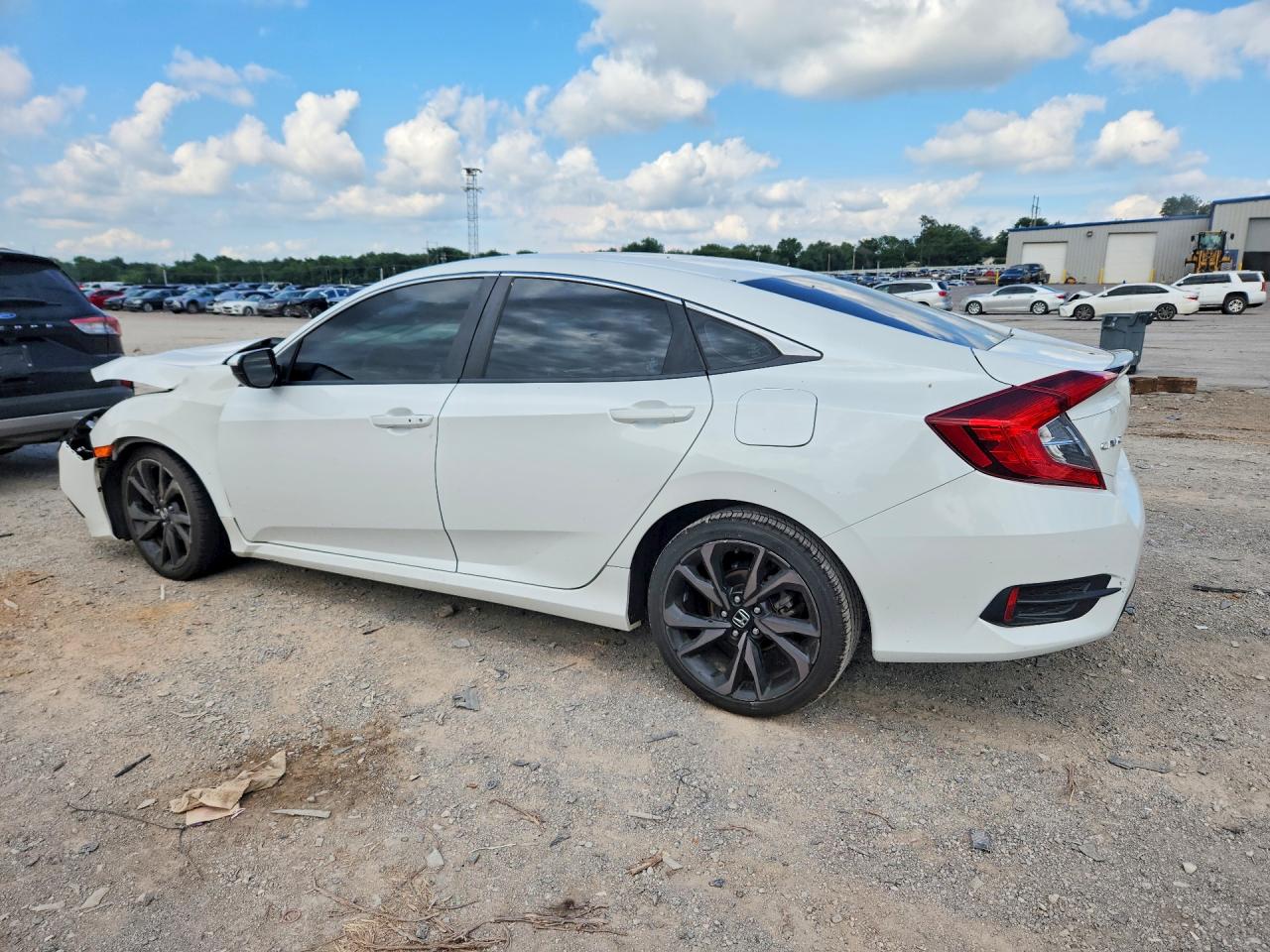 2019 Honda Civic Sport White vin: 19XFC2F82KE047714