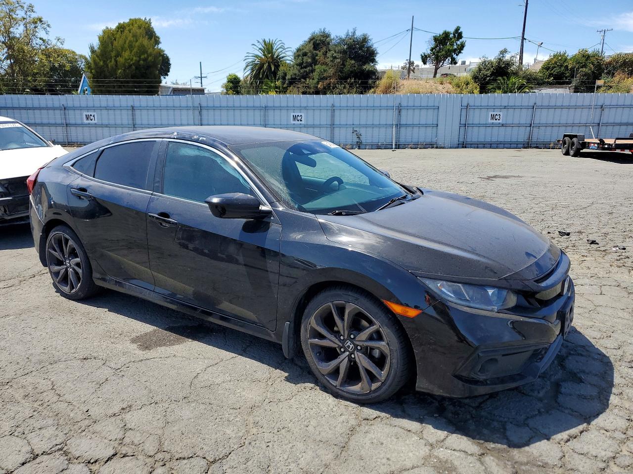 2020 Honda Civic Sport Black vin: 19XFC2F83LE210422