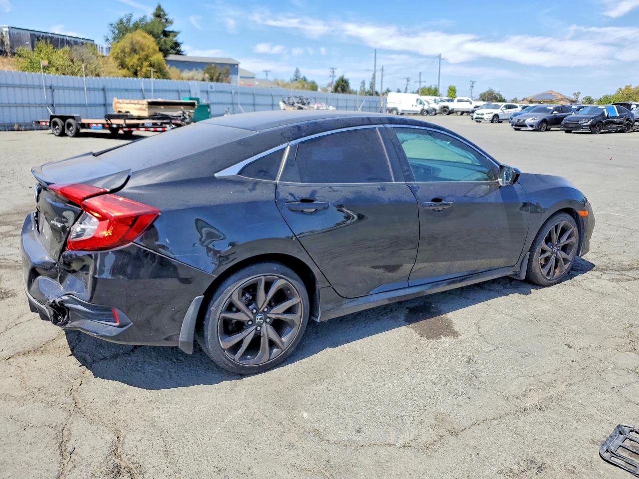 2020 Honda Civic Sport Black vin: 19XFC2F83LE210422