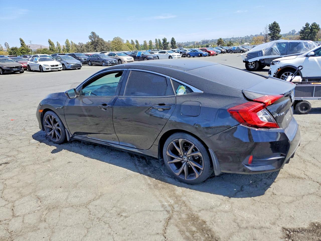 2020 Honda Civic Sport Black vin: 19XFC2F83LE210422