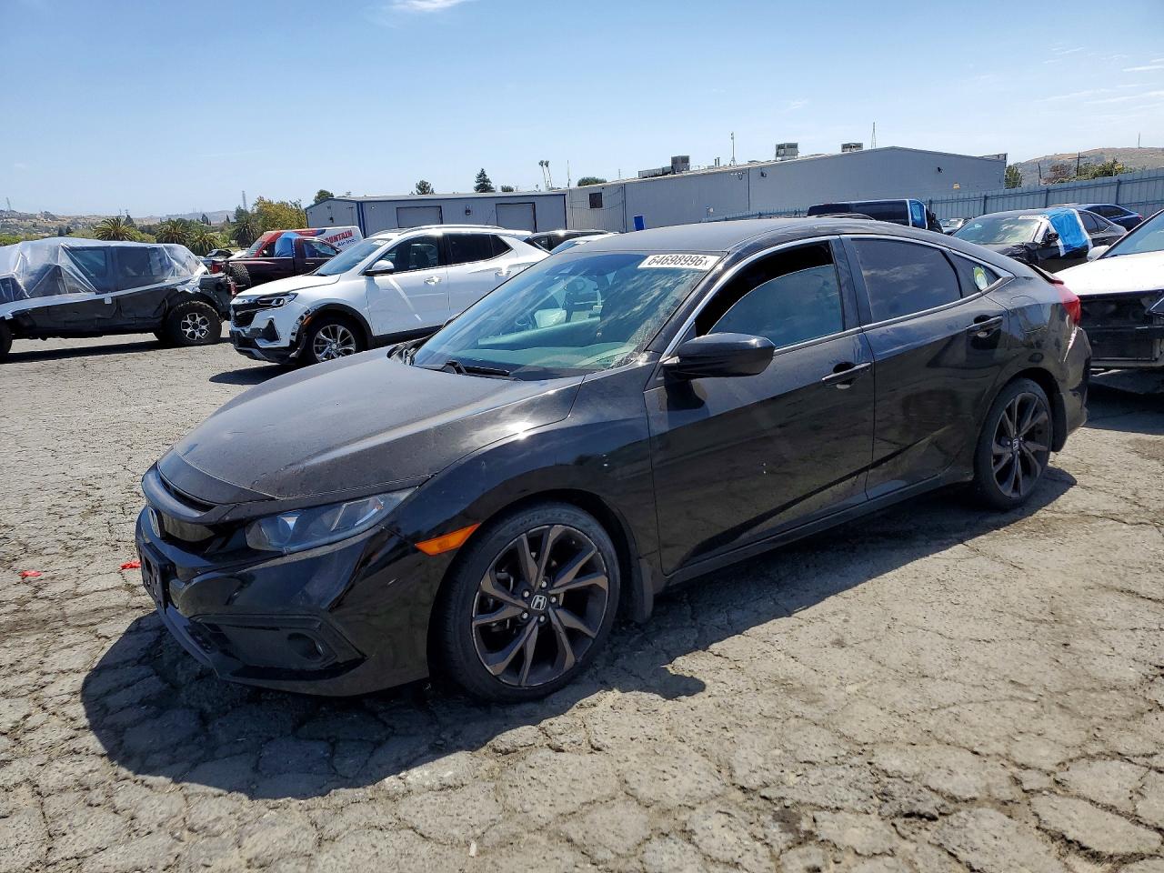 2020 Honda Civic Sport Черный vin: 19XFC2F83LE210422