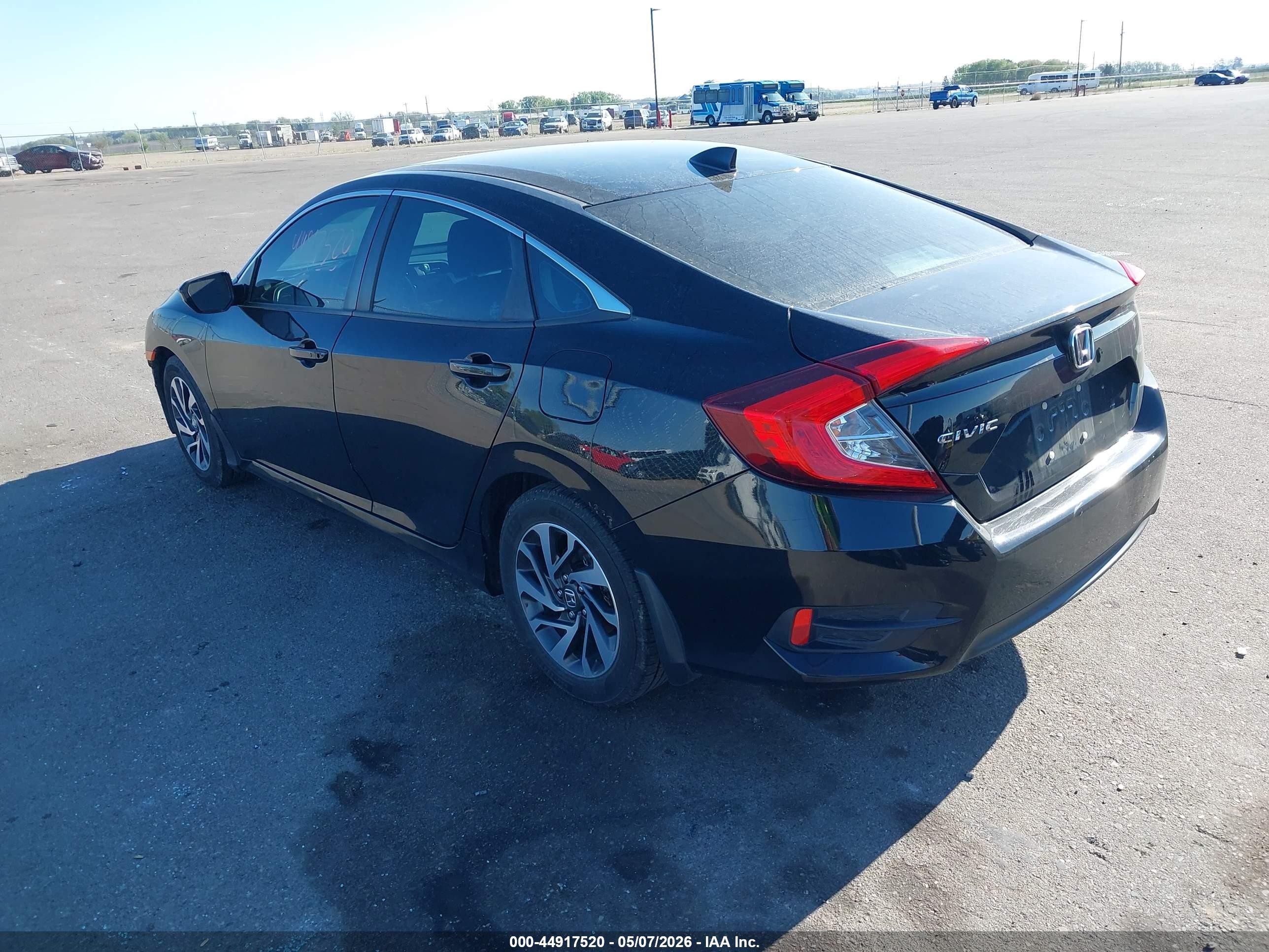 2017 Honda Civic Ex Black vin: 19XFC2F84HE069674