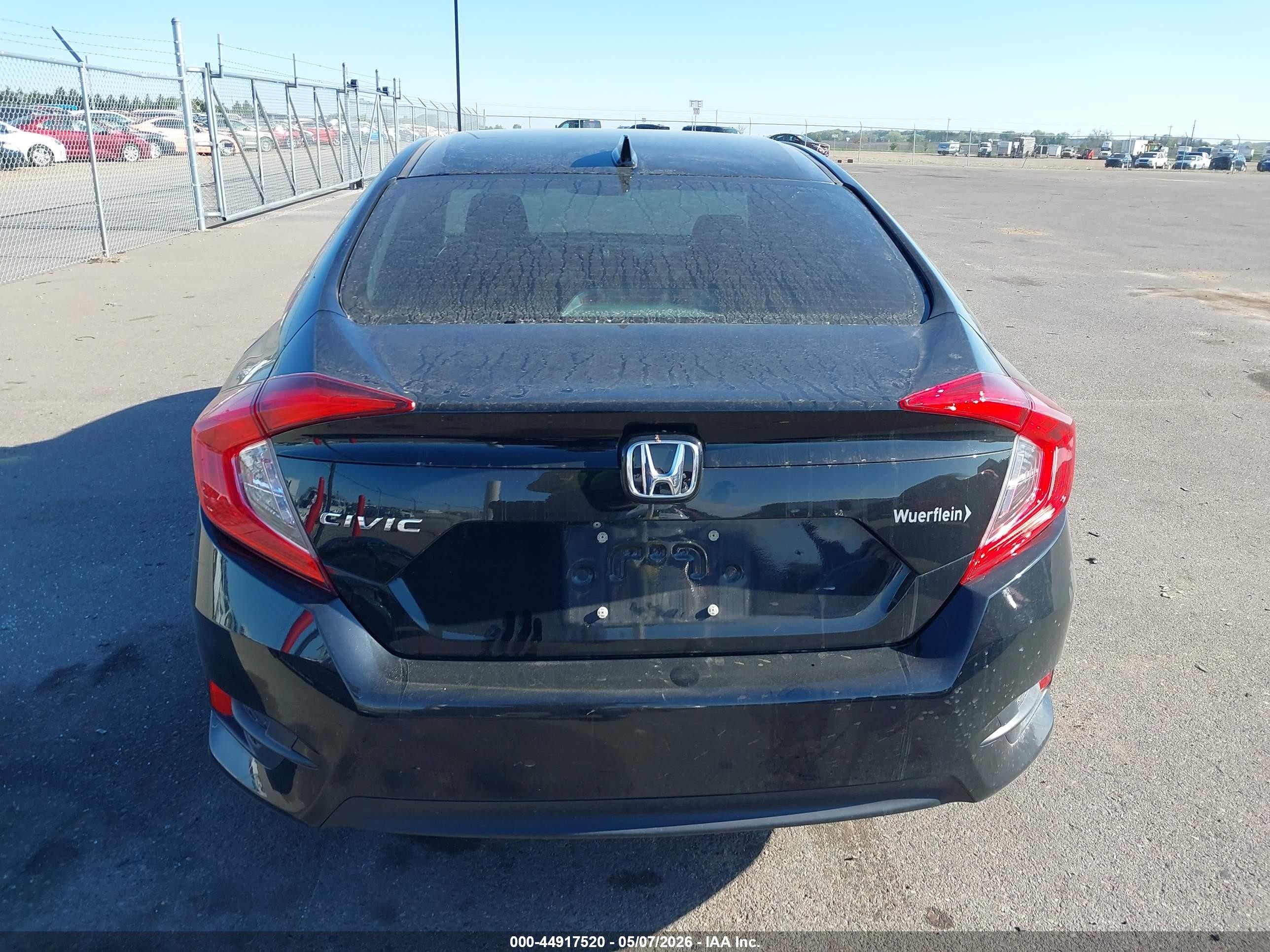 2017 Honda Civic Ex Black vin: 19XFC2F84HE069674