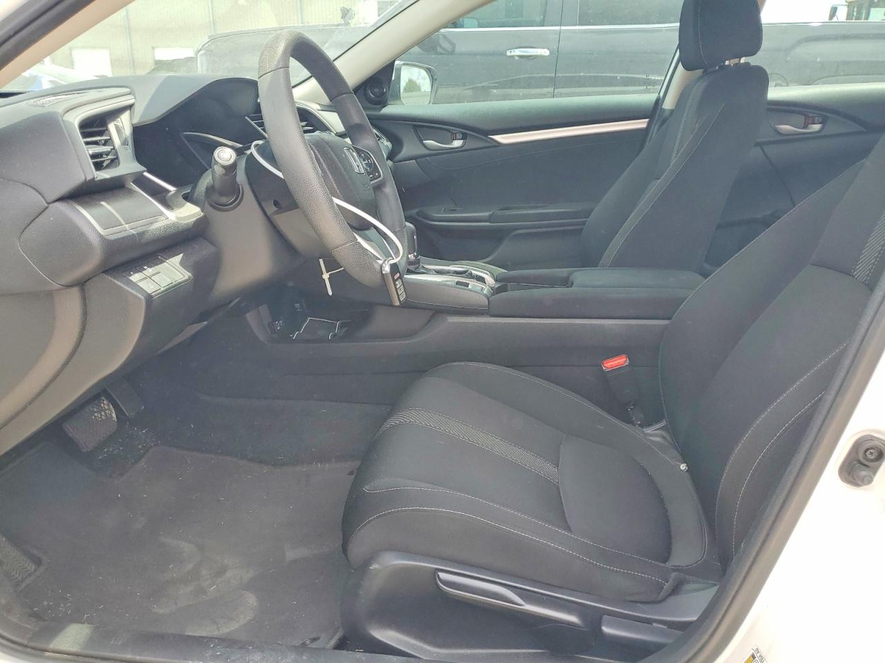 2018 Honda Civic Ex White vin: 19XFC2F84JE012252