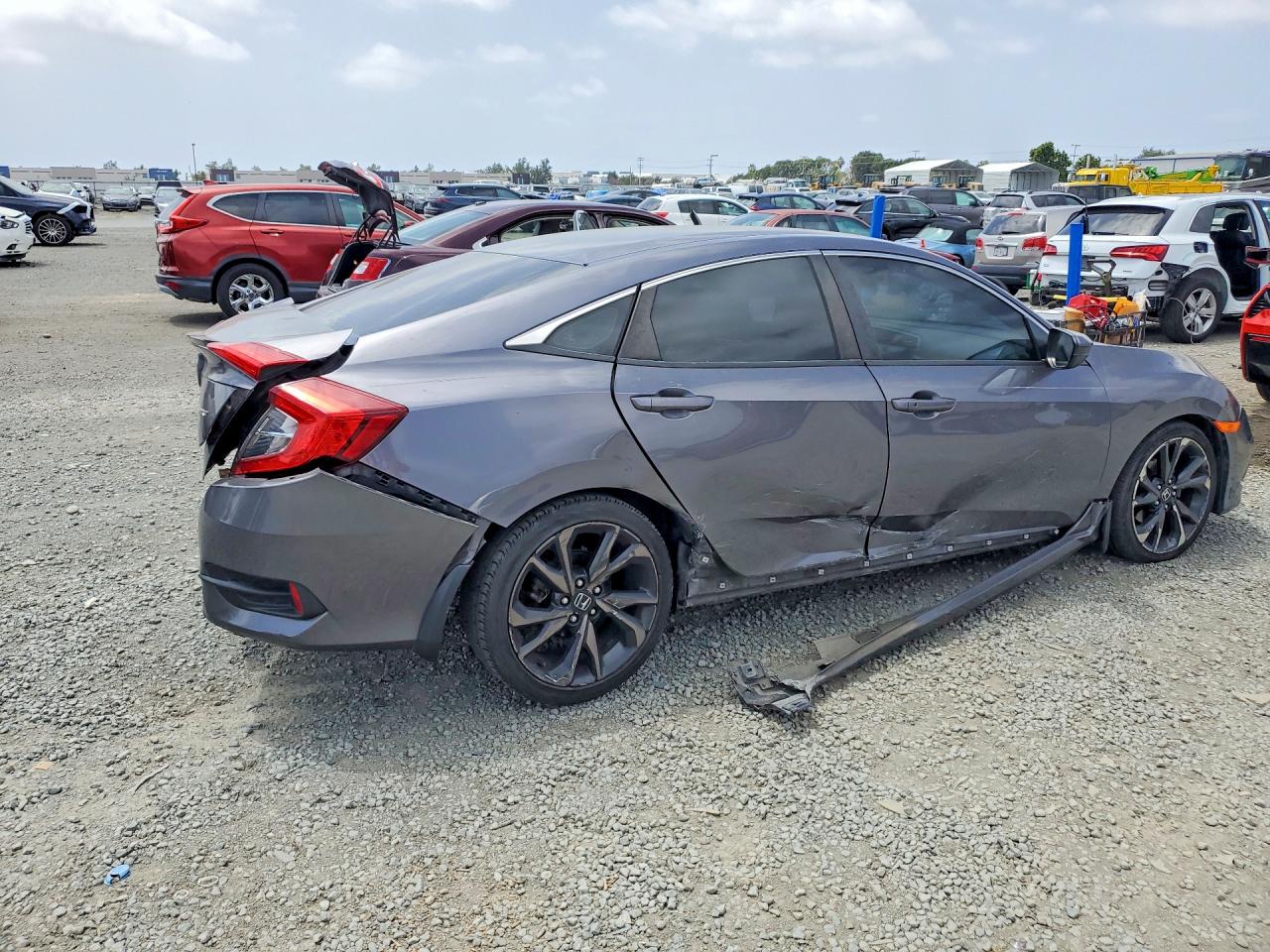 2019 Honda Civic Sport Gray vin: 19XFC2F84KE004024