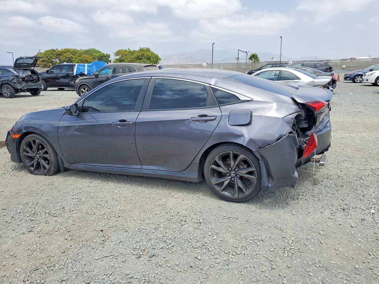 2019 Honda Civic Sport Gray vin: 19XFC2F84KE004024