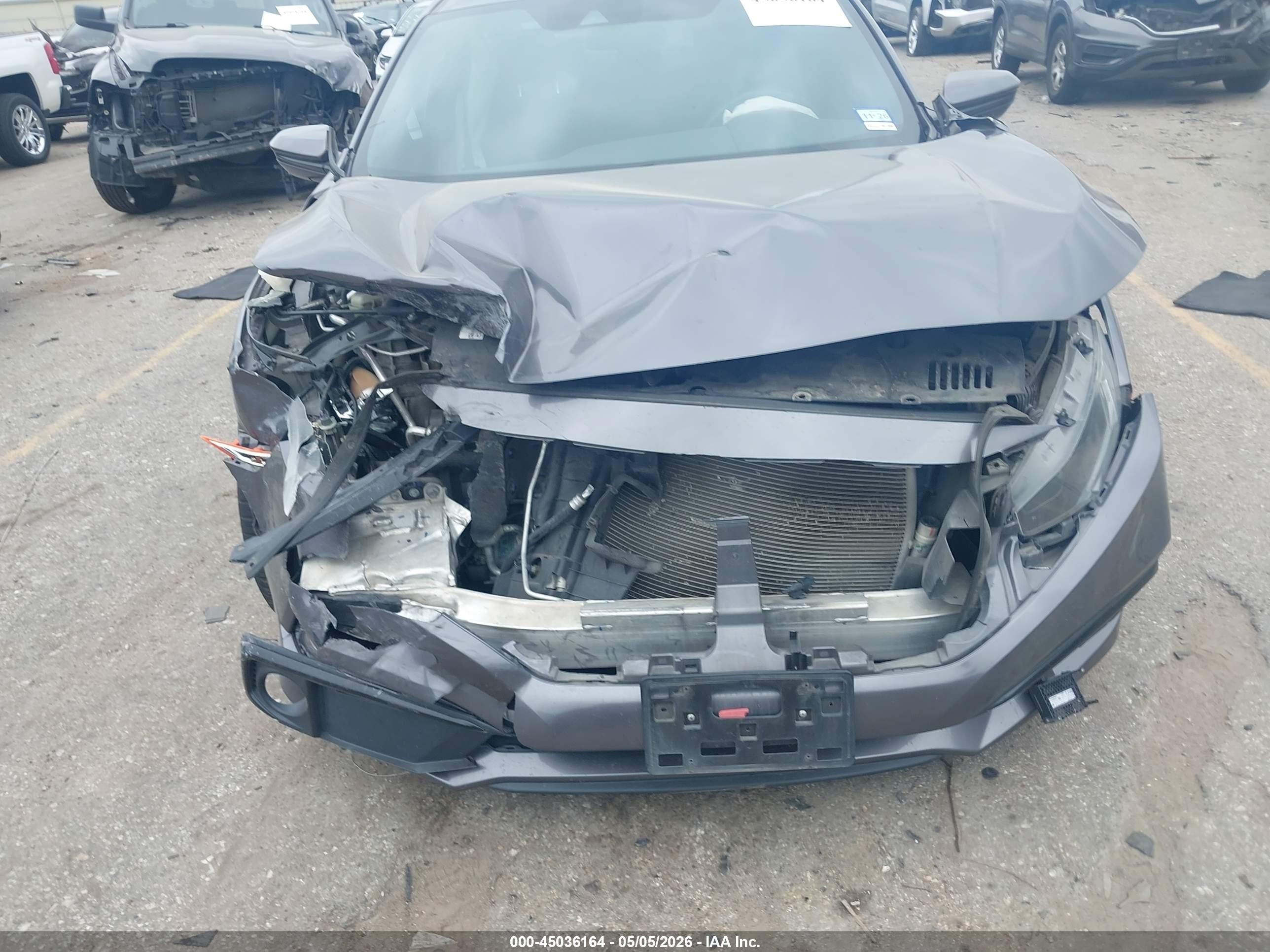 2019 Honda Civic Sport Gray vin: 19XFC2F84KE051358