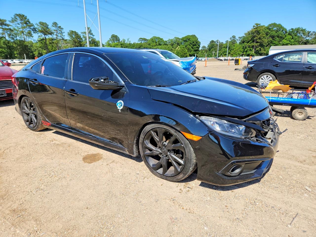 2020 Honda Civic 1.5 Черный vin: 19XFC2F84LE016269