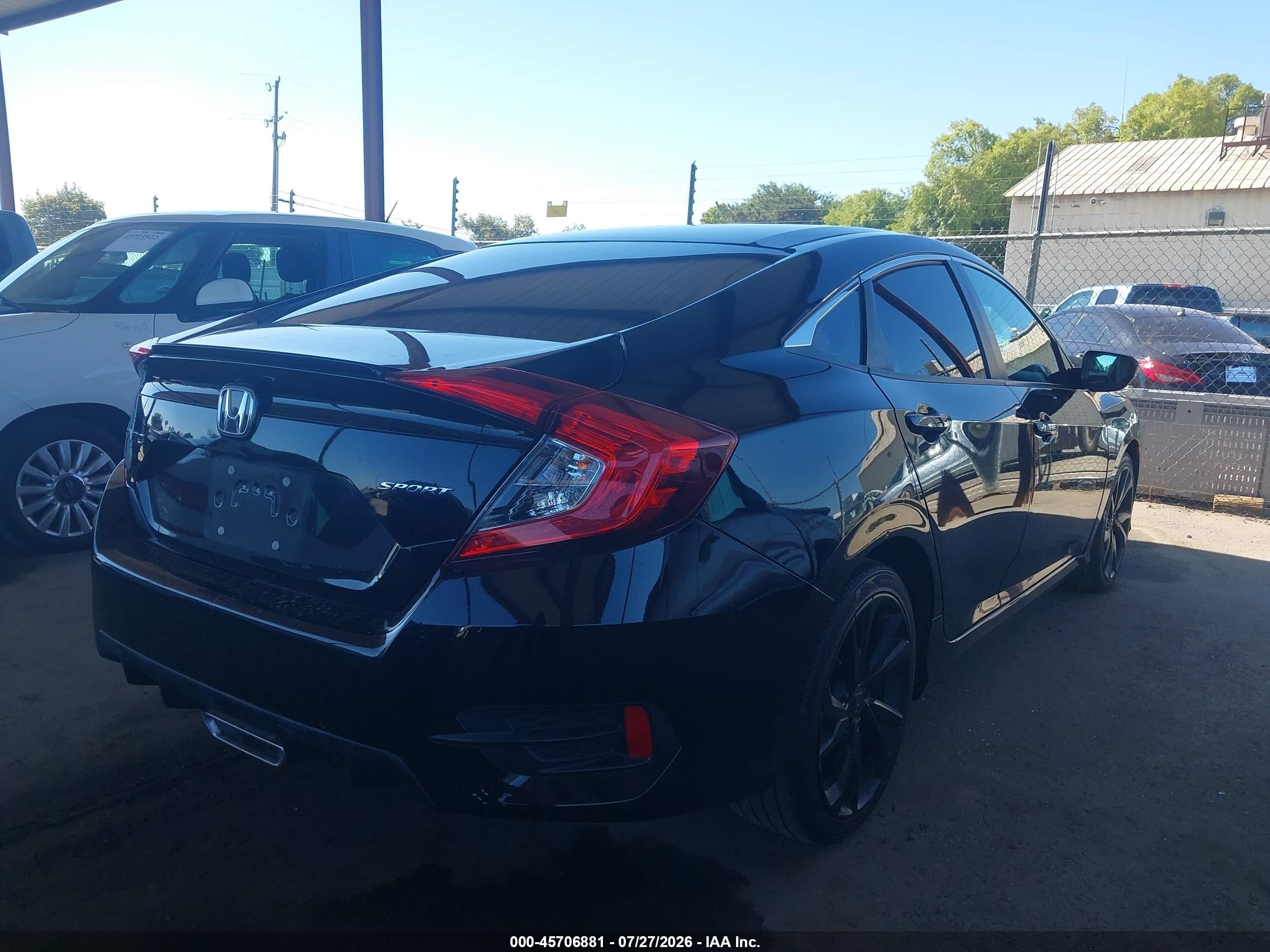 2020 Honda Civic Sport Black vin: 19XFC2F84LE209277