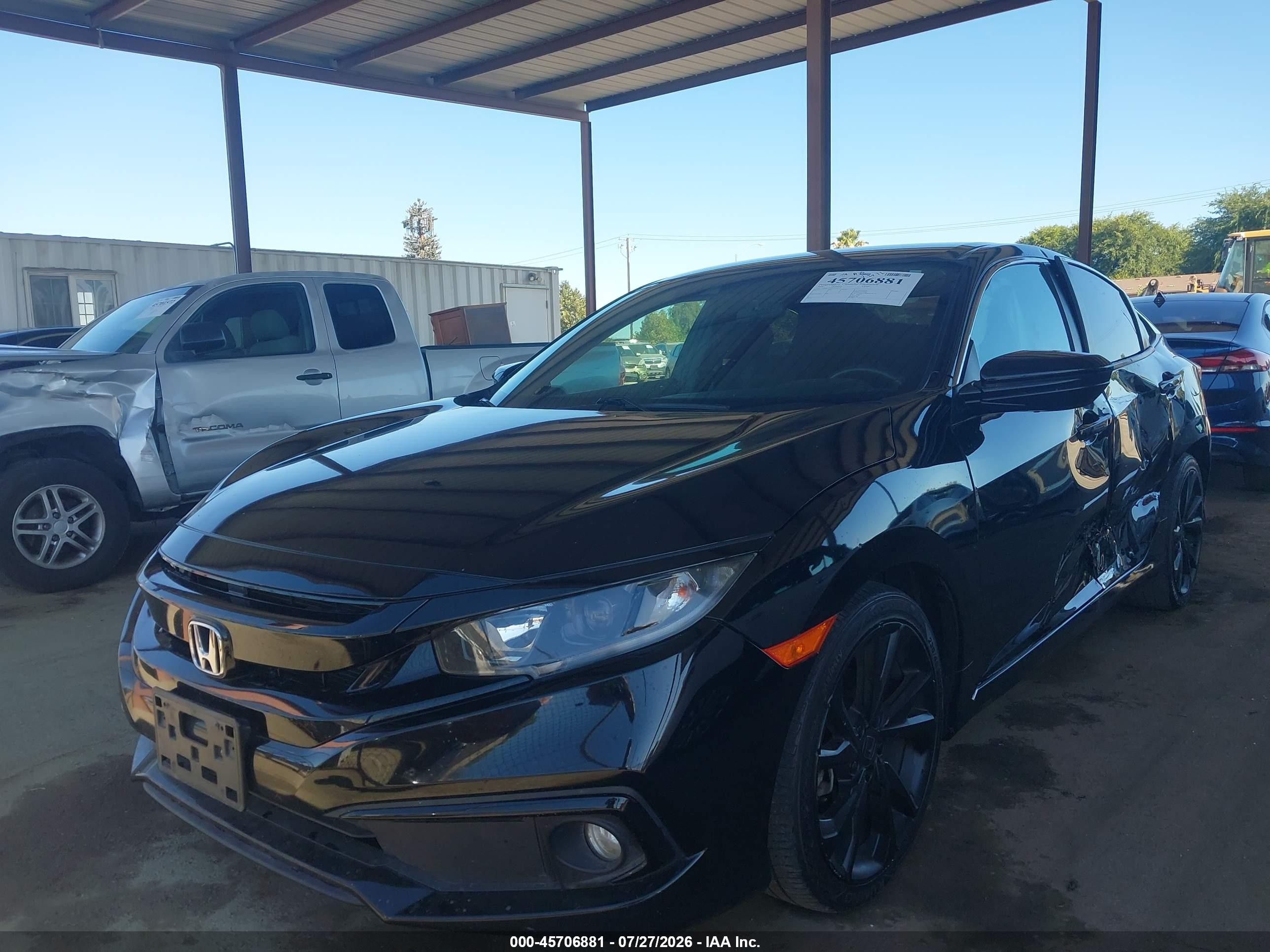 2020 Honda Civic Sport Black vin: 19XFC2F84LE209277