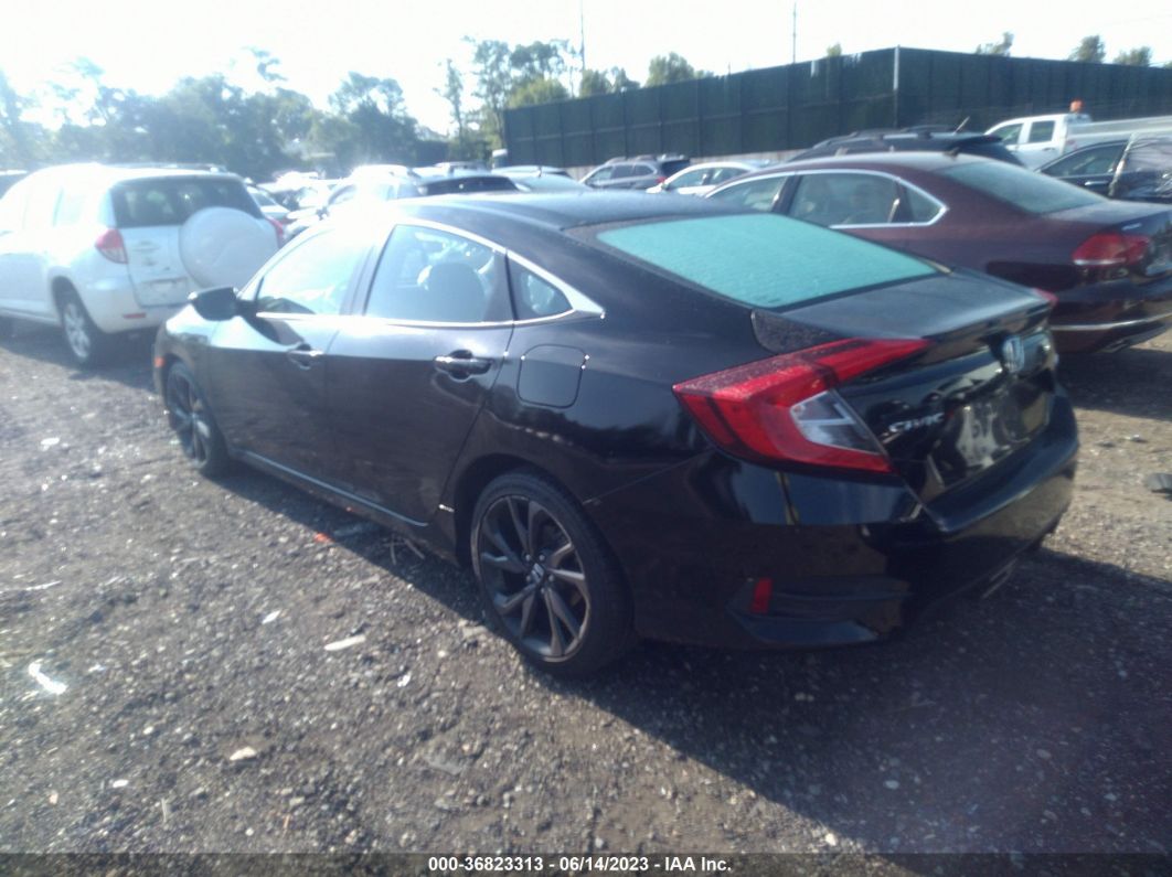 2021 Honda Civic Sedan Sport Black vin: 19XFC2F85ME200931