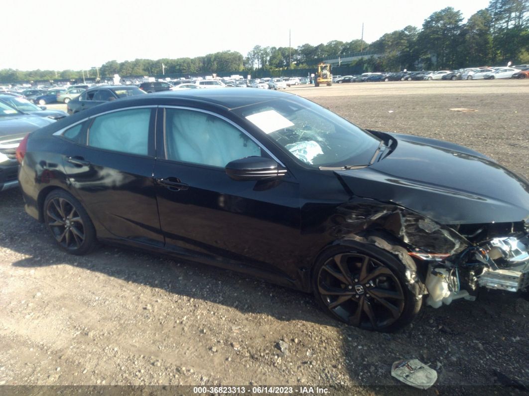 2021 Honda Civic Sedan Sport Black vin: 19XFC2F85ME200931