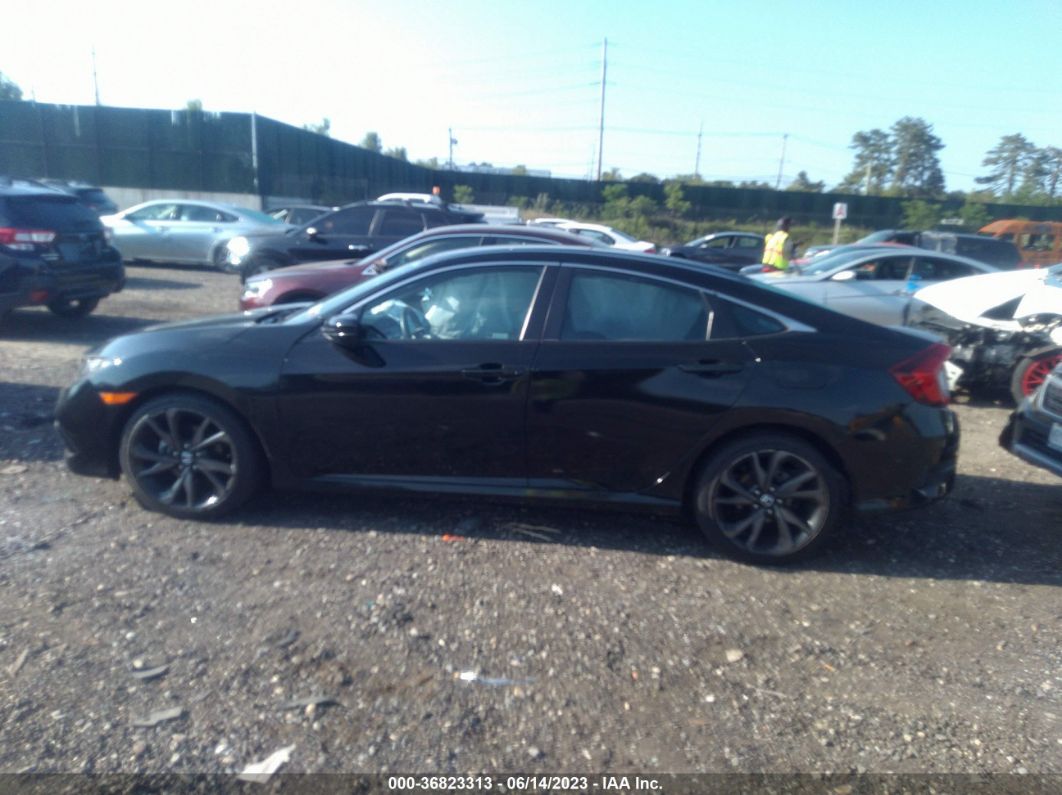 2021 Honda Civic Sedan Sport Black vin: 19XFC2F85ME200931