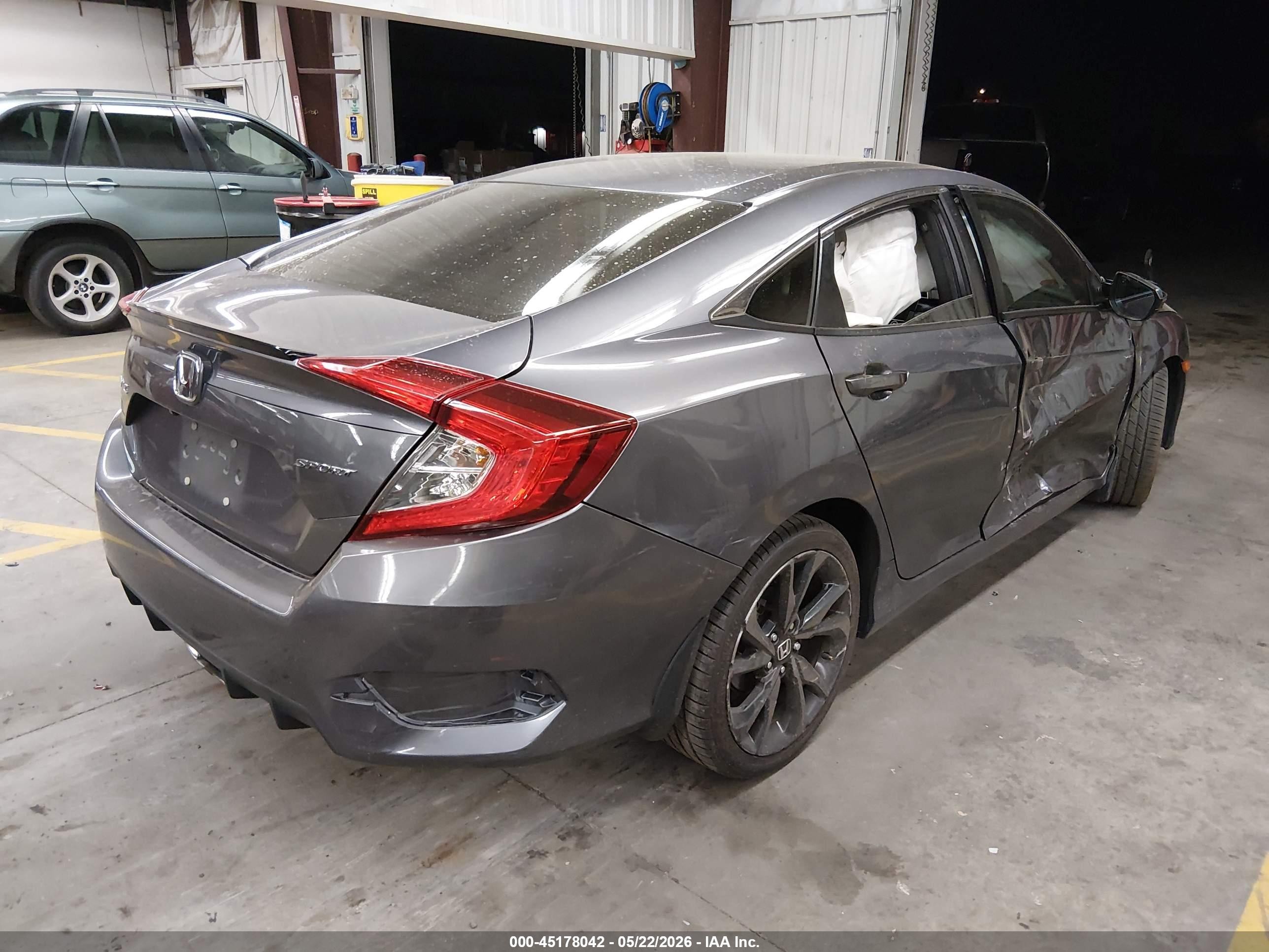 2020 Honda Civic Sport Gray vin: 19XFC2F86LE000574
