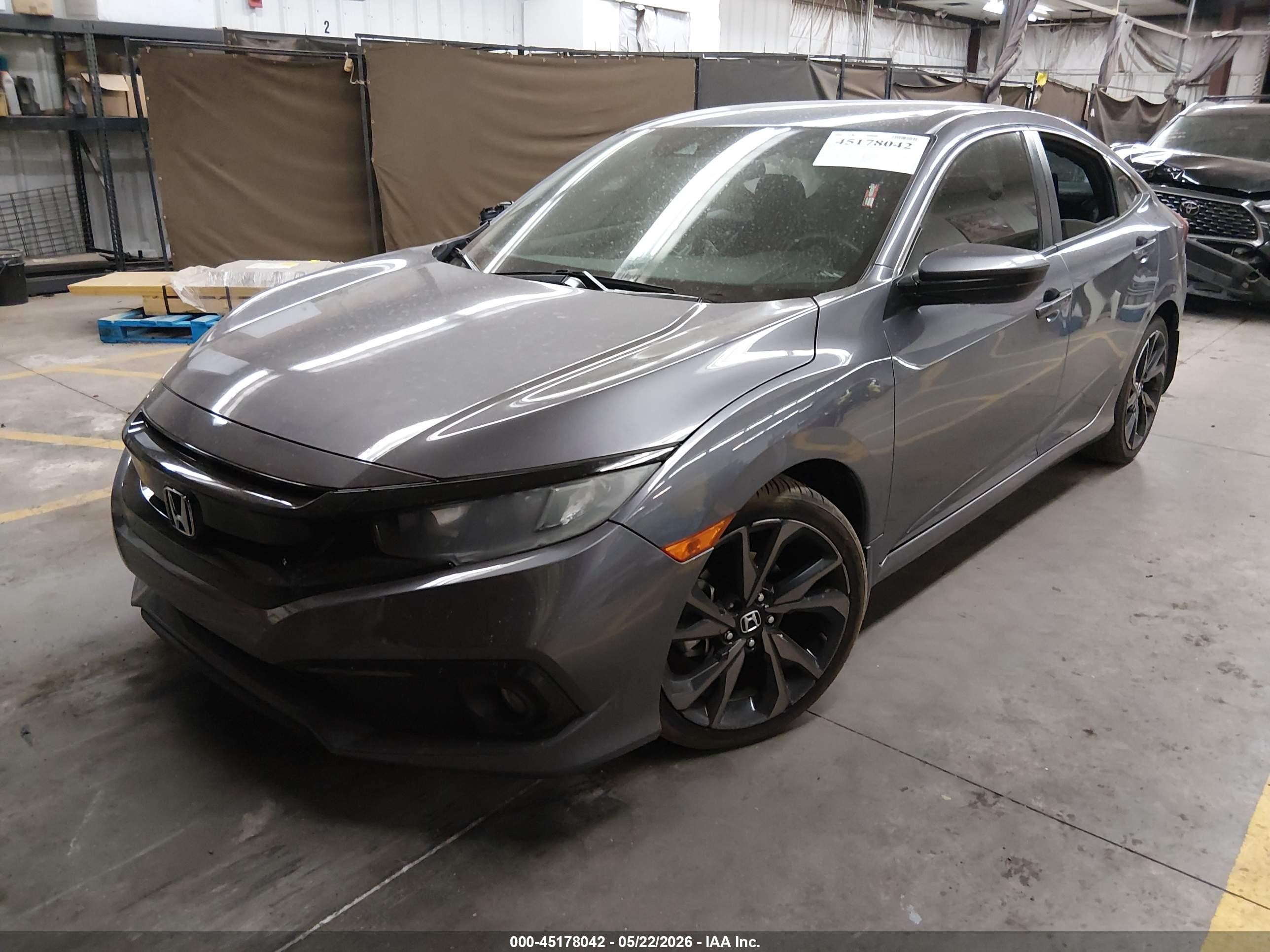 2020 Honda Civic Sport Gray vin: 19XFC2F86LE000574