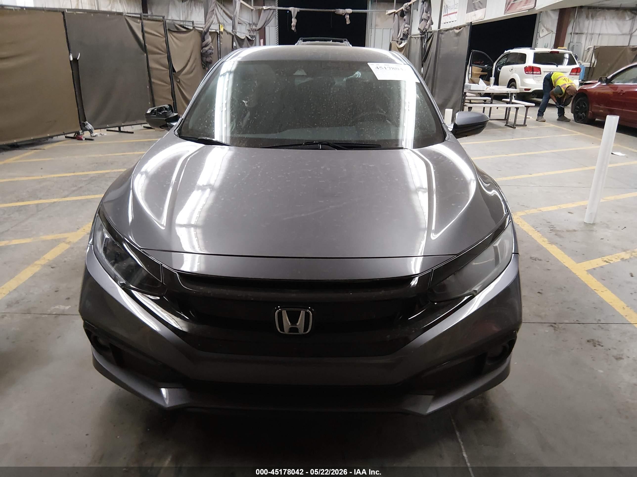 2020 Honda Civic Sport Gray vin: 19XFC2F86LE000574