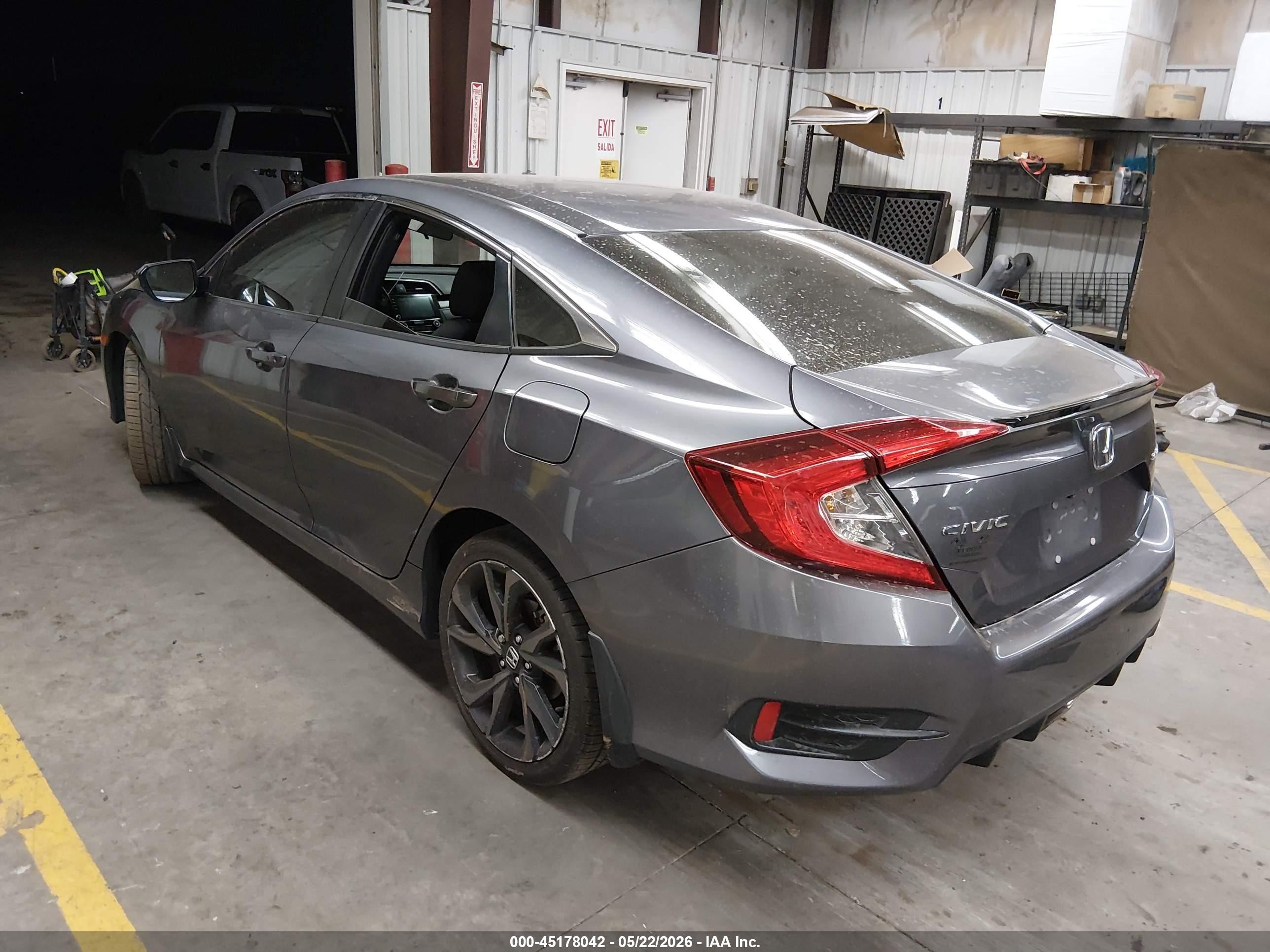 2020 Honda Civic Sport Gray vin: 19XFC2F86LE000574