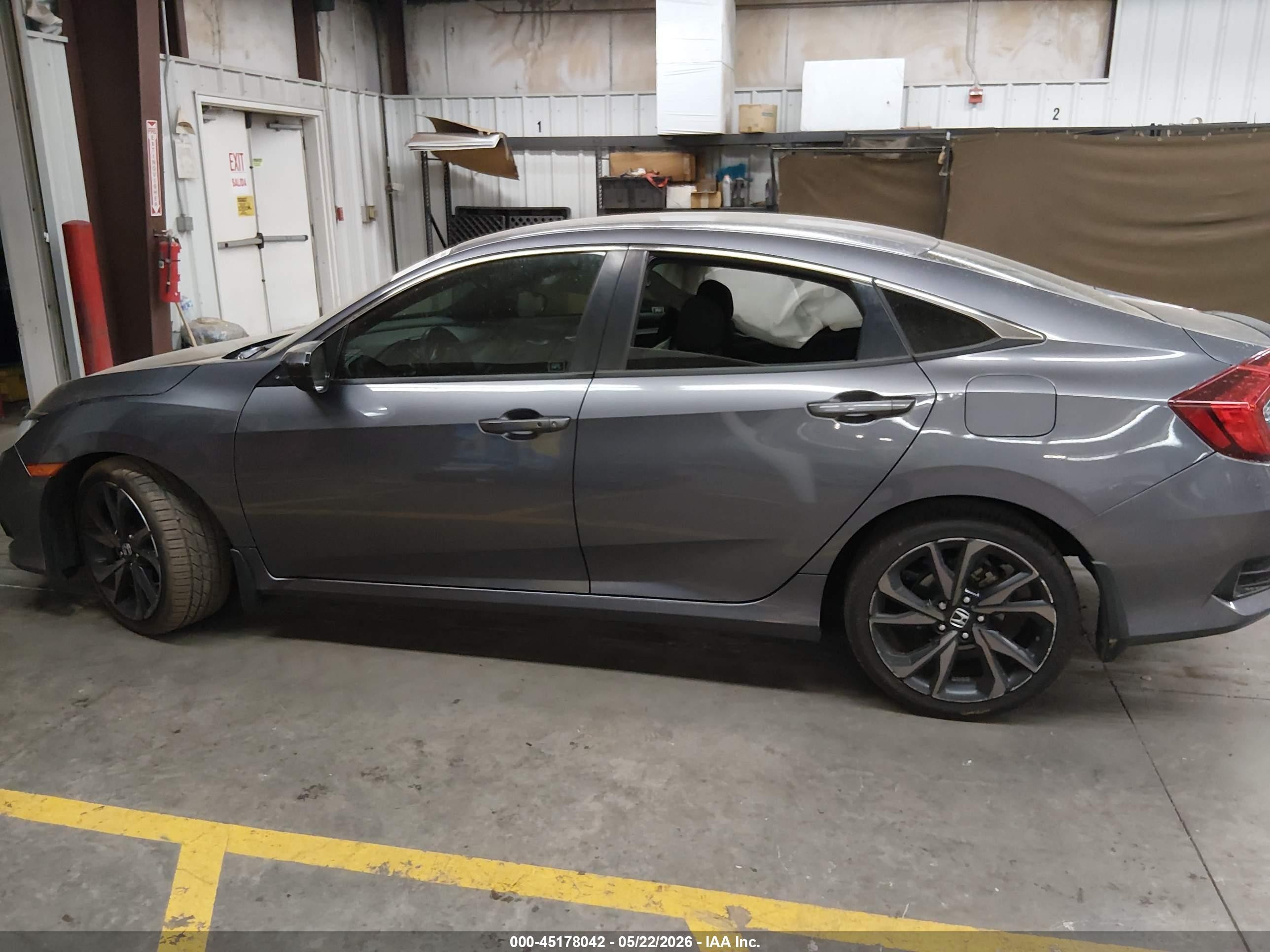 2020 Honda Civic Sport Gray vin: 19XFC2F86LE000574