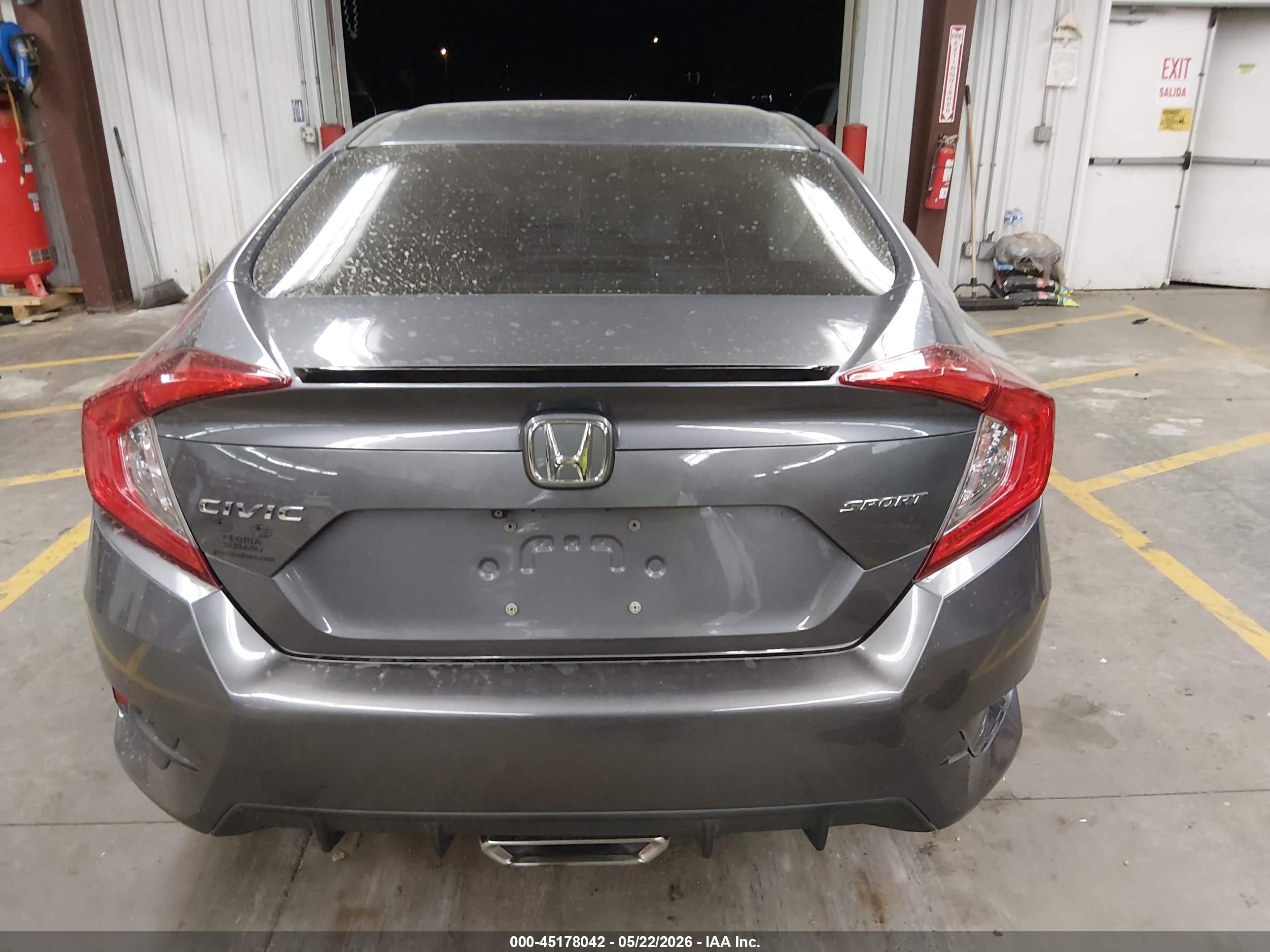 2020 Honda Civic Sport Gray vin: 19XFC2F86LE000574