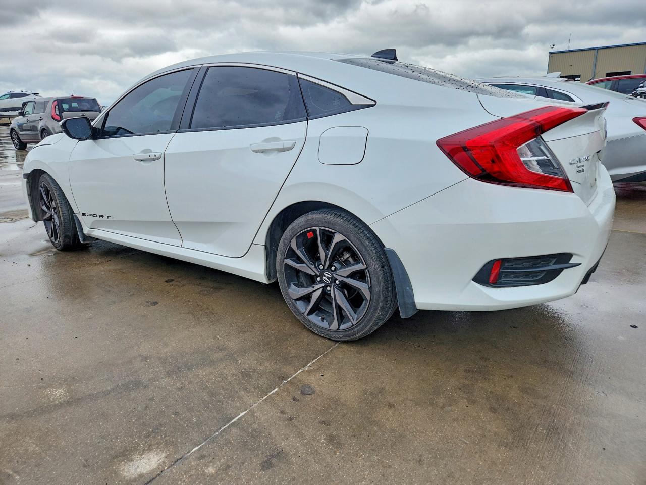 2019 Honda Civic Sport White vin: 19XFC2F87KE047157