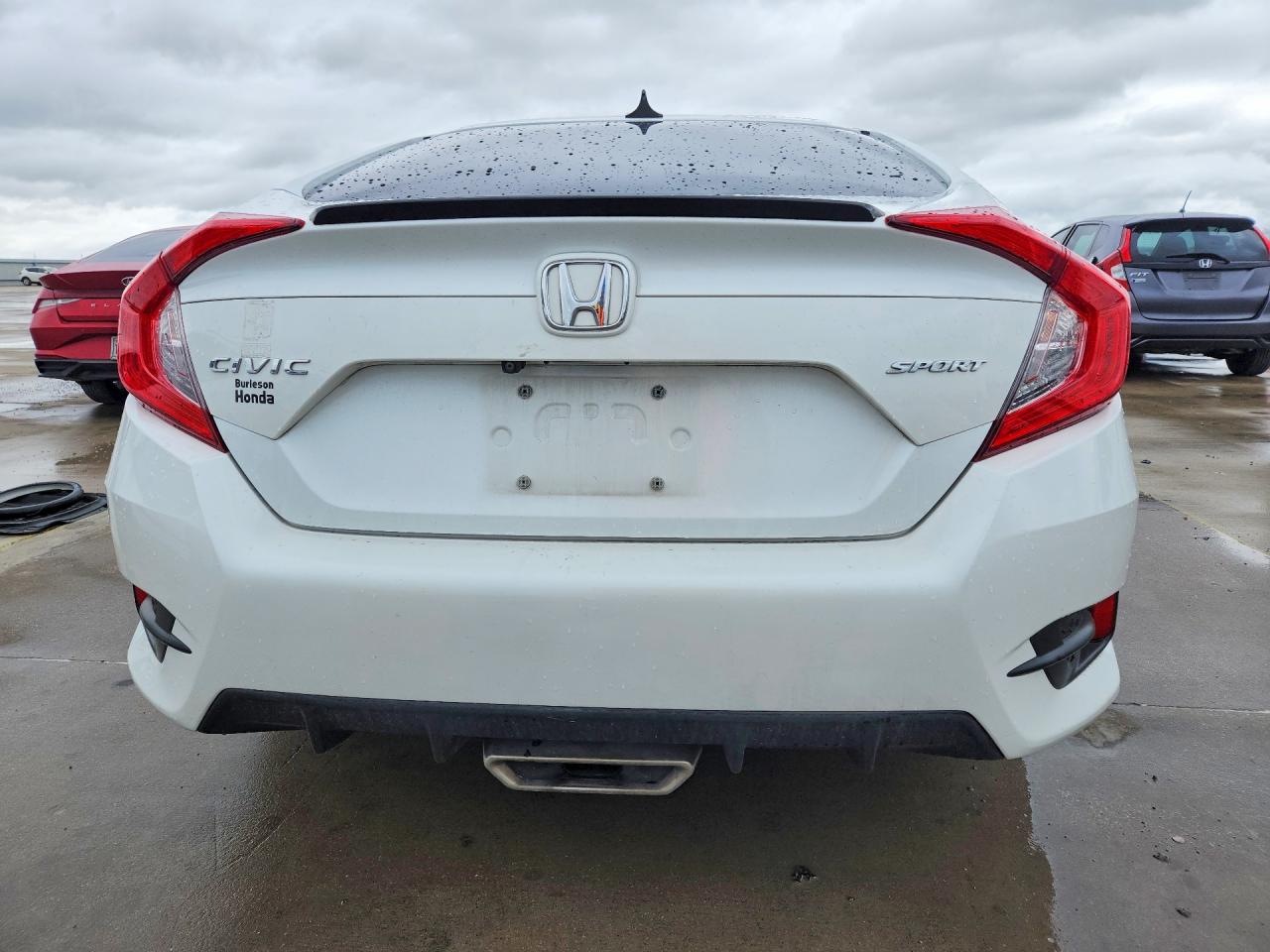 2019 Honda Civic Sport White vin: 19XFC2F87KE047157