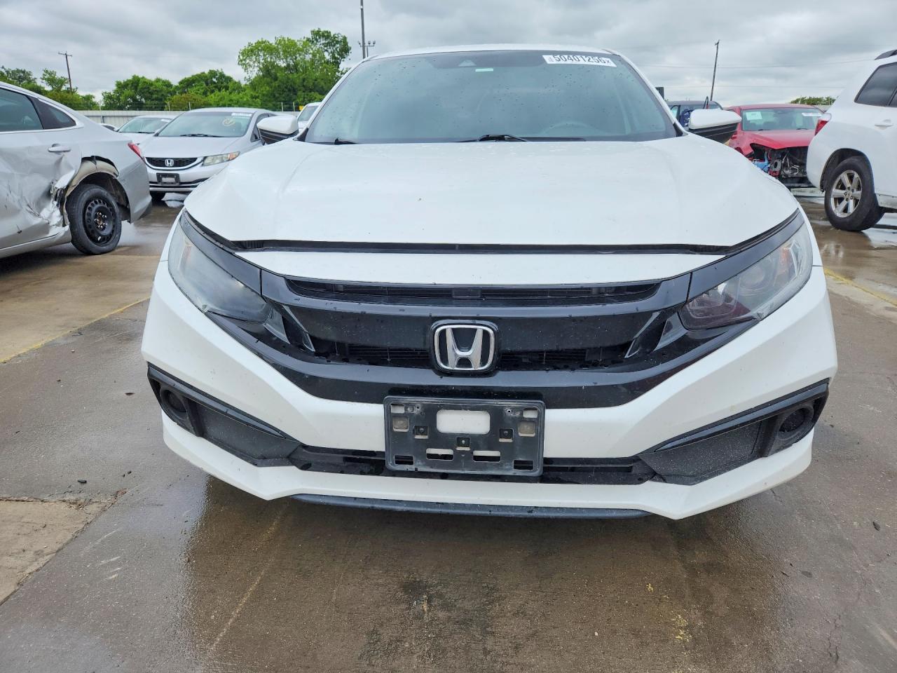 2019 Honda Civic Sport White vin: 19XFC2F87KE047157