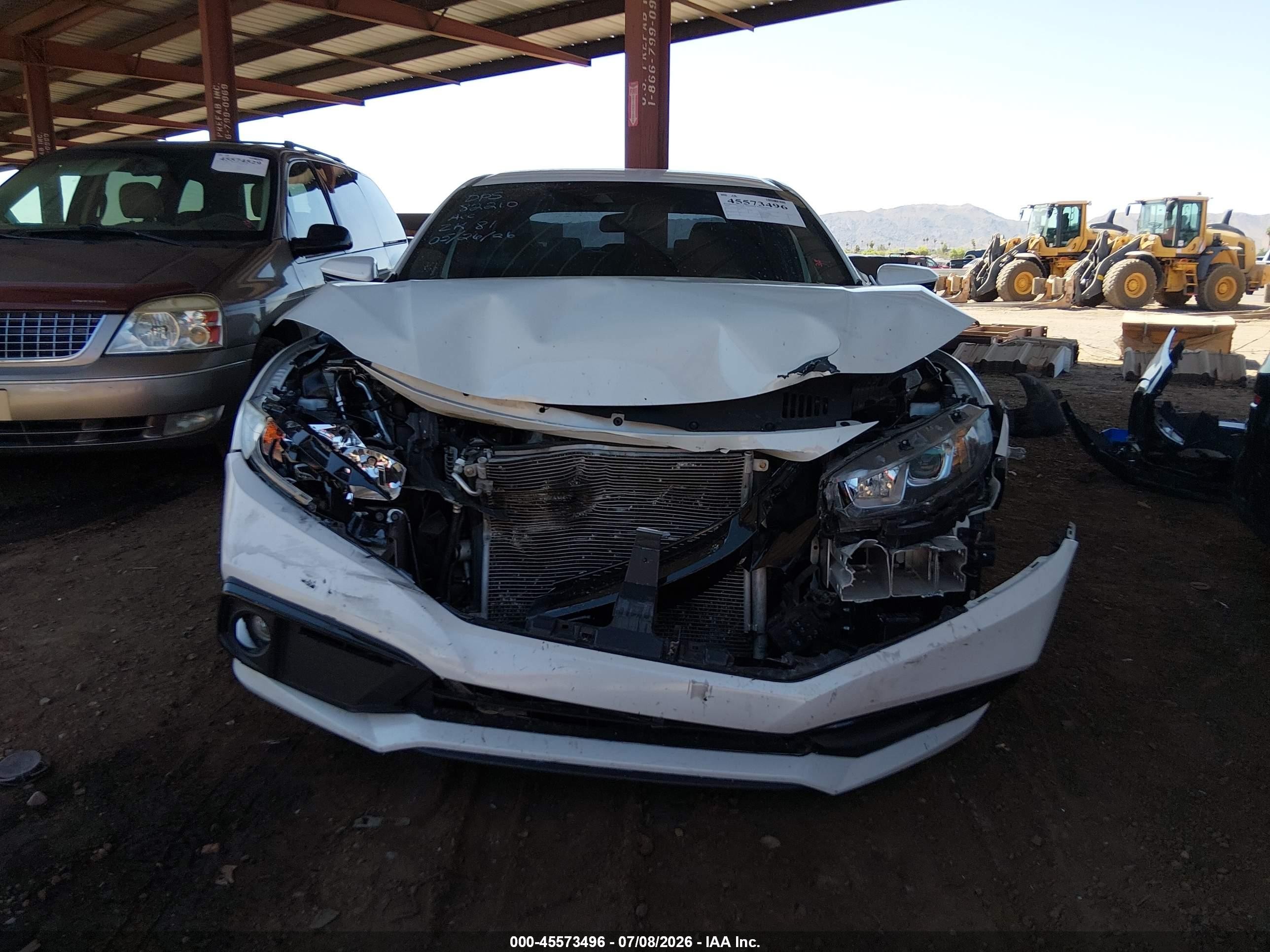 2020 Honda Civic Sport White vin: 19XFC2F87LE008179