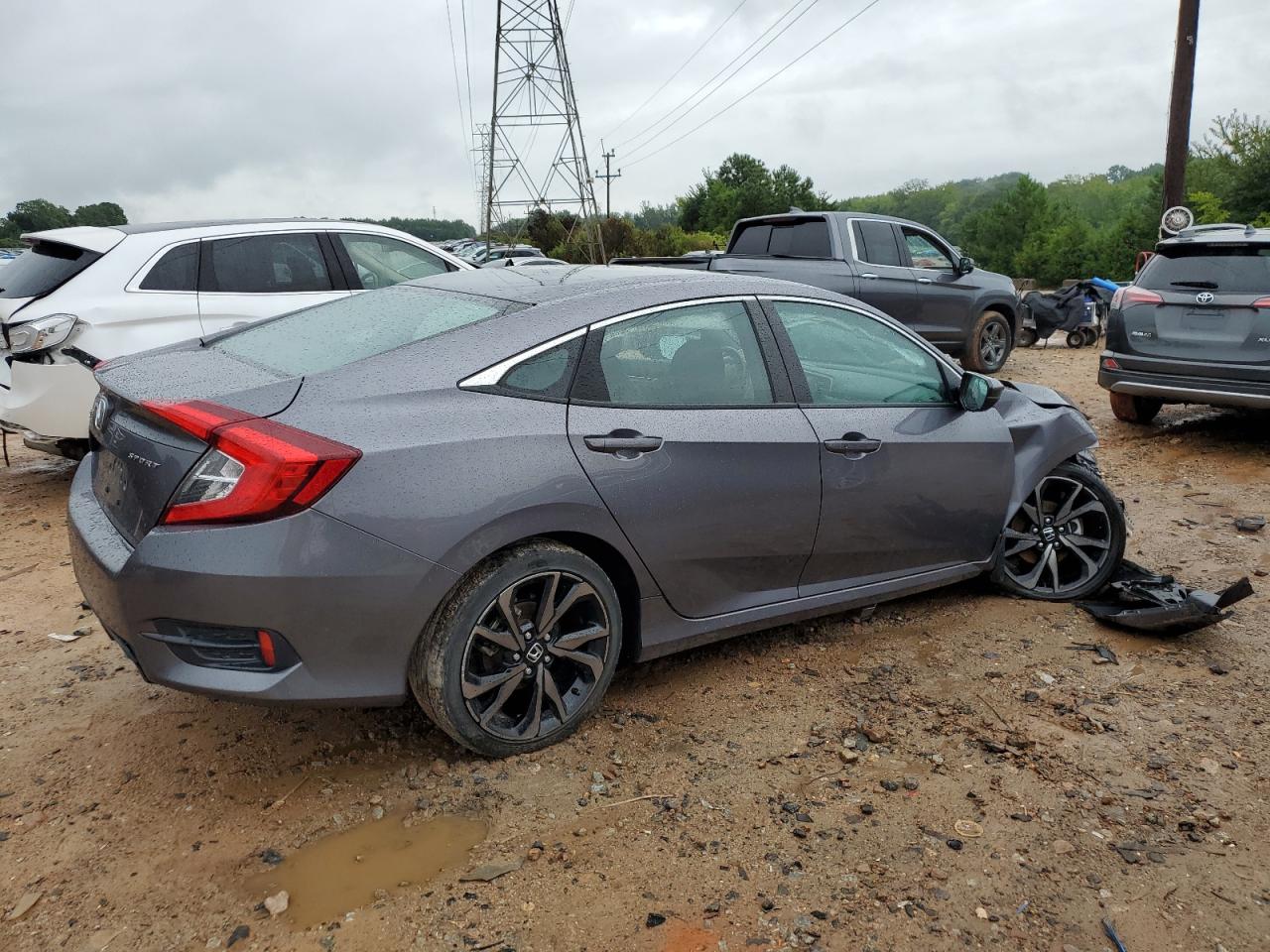 2021 Honda Civic Sport Gray vin: 19XFC2F87ME003372