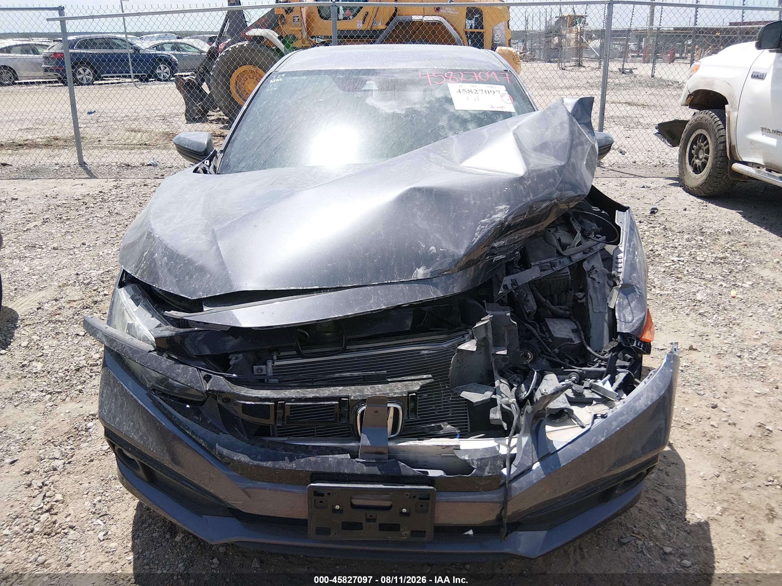 2019 Honda Civic Sport Gray vin: 19XFC2F88KE045109