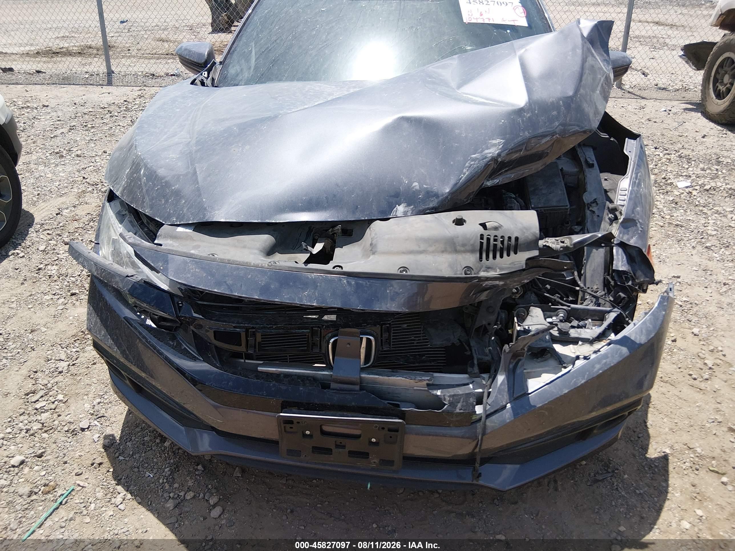 2019 Honda Civic Sport Gray vin: 19XFC2F88KE045109