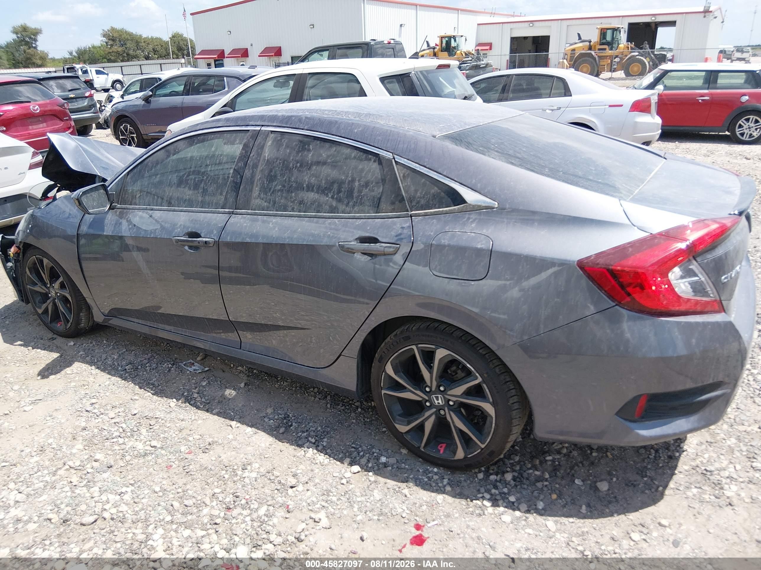 2019 Honda Civic Sport Gray vin: 19XFC2F88KE045109