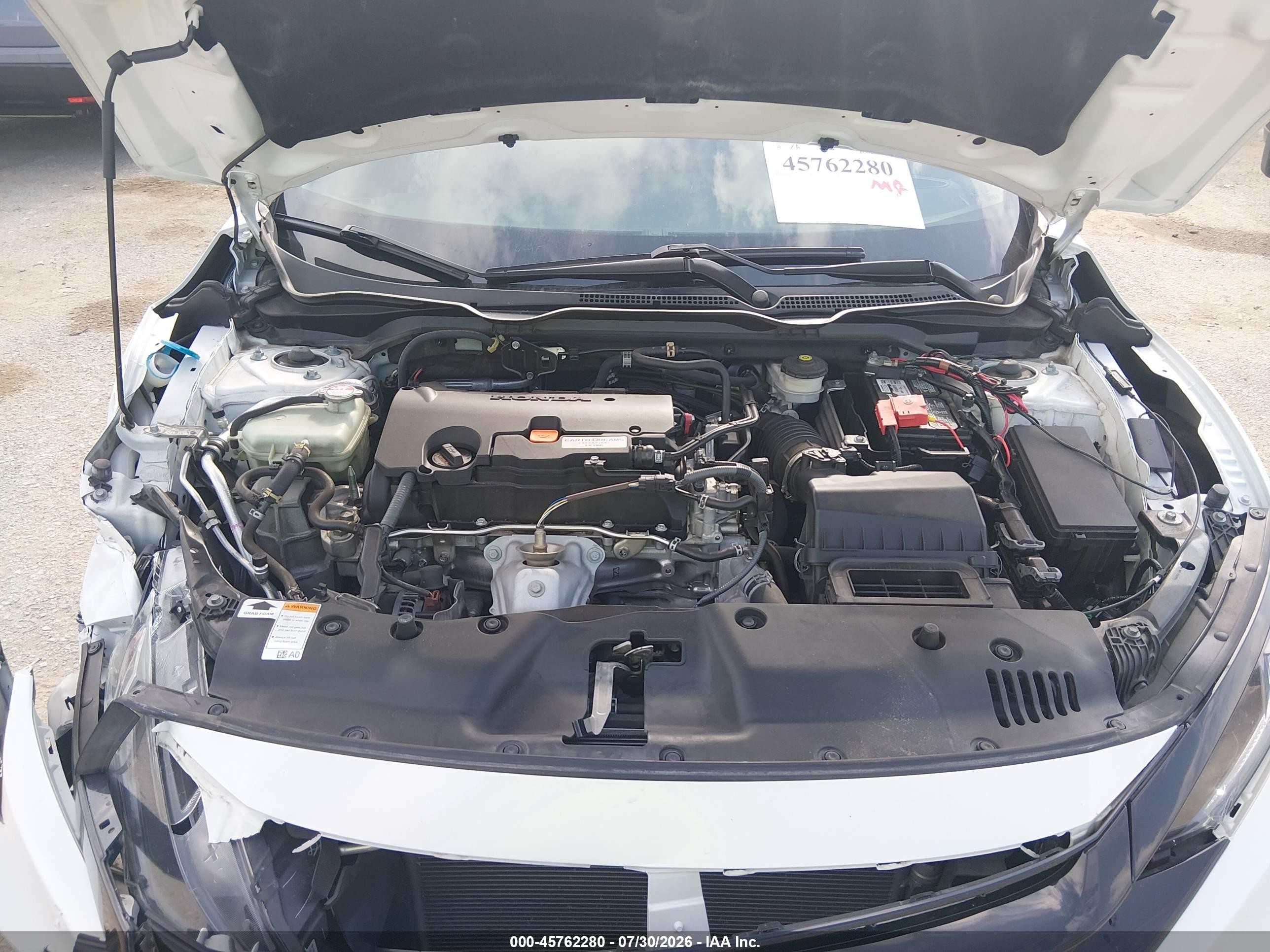 2019 Honda Civic Sport White vin: 19XFC2F88KE047152