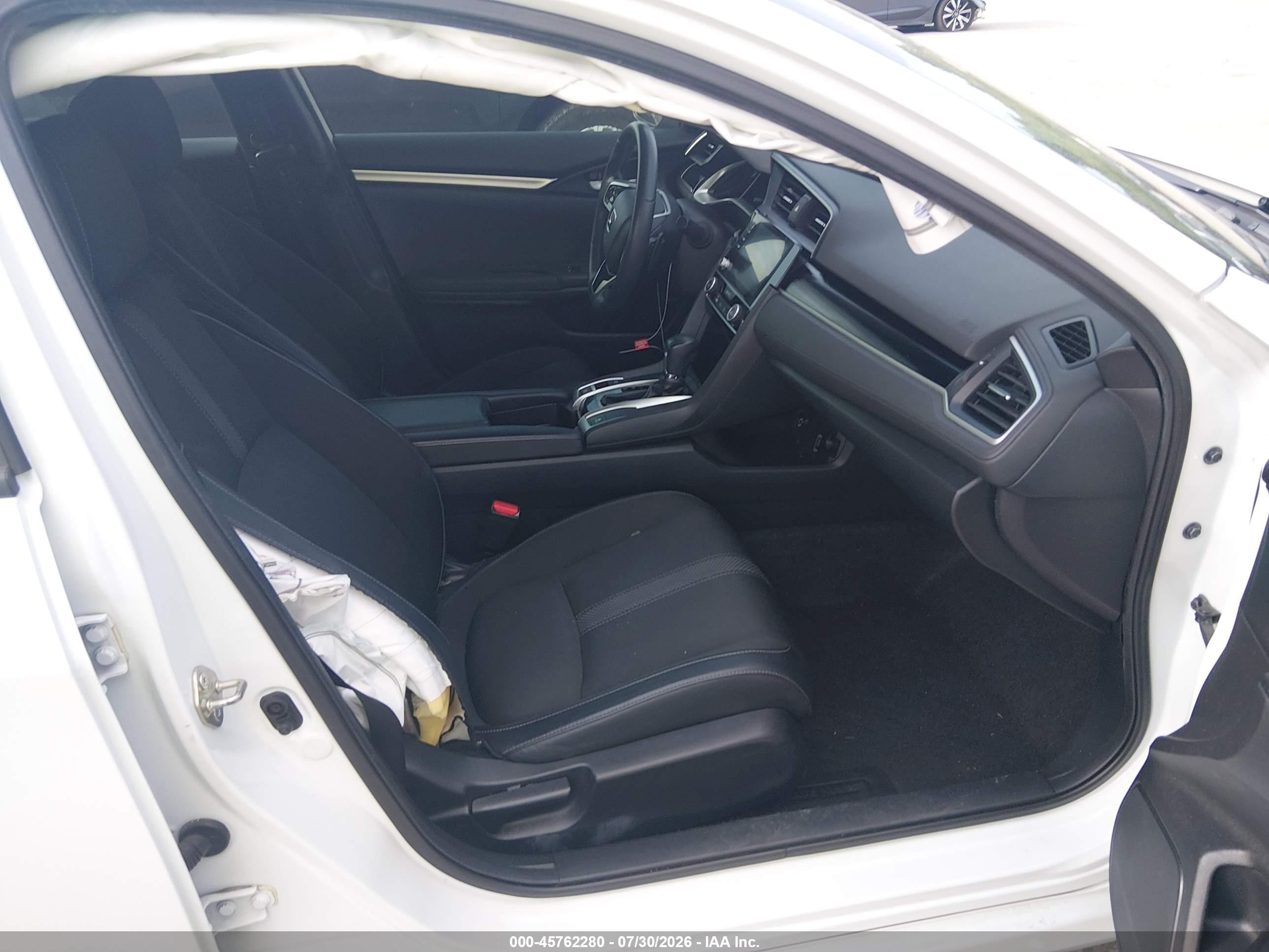 2019 Honda Civic Sport White vin: 19XFC2F88KE047152