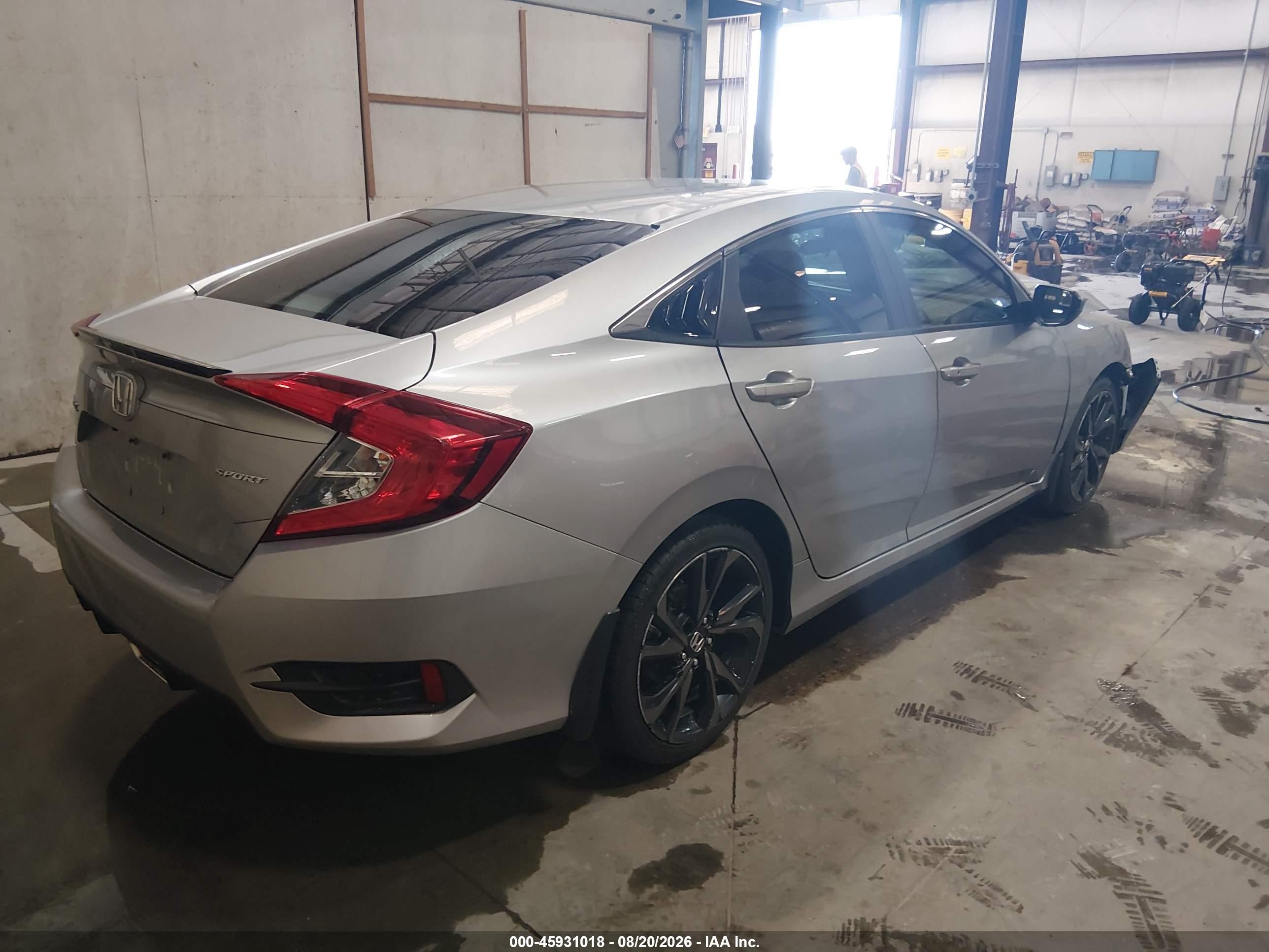 2020 Honda Civic Sport Gray vin: 19XFC2F89LE007843