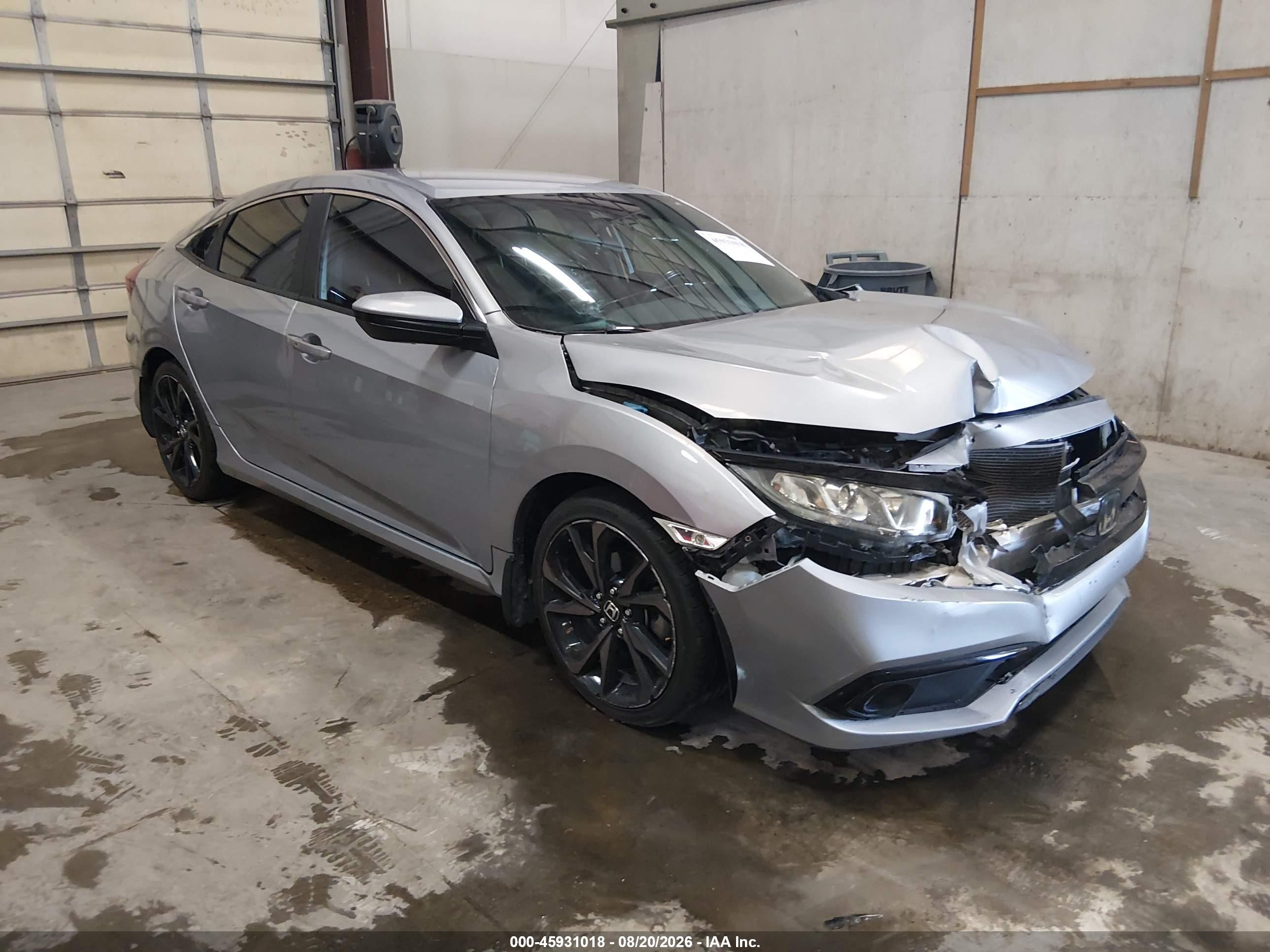 2020 Honda Civic Sport Gray vin: 19XFC2F89LE007843