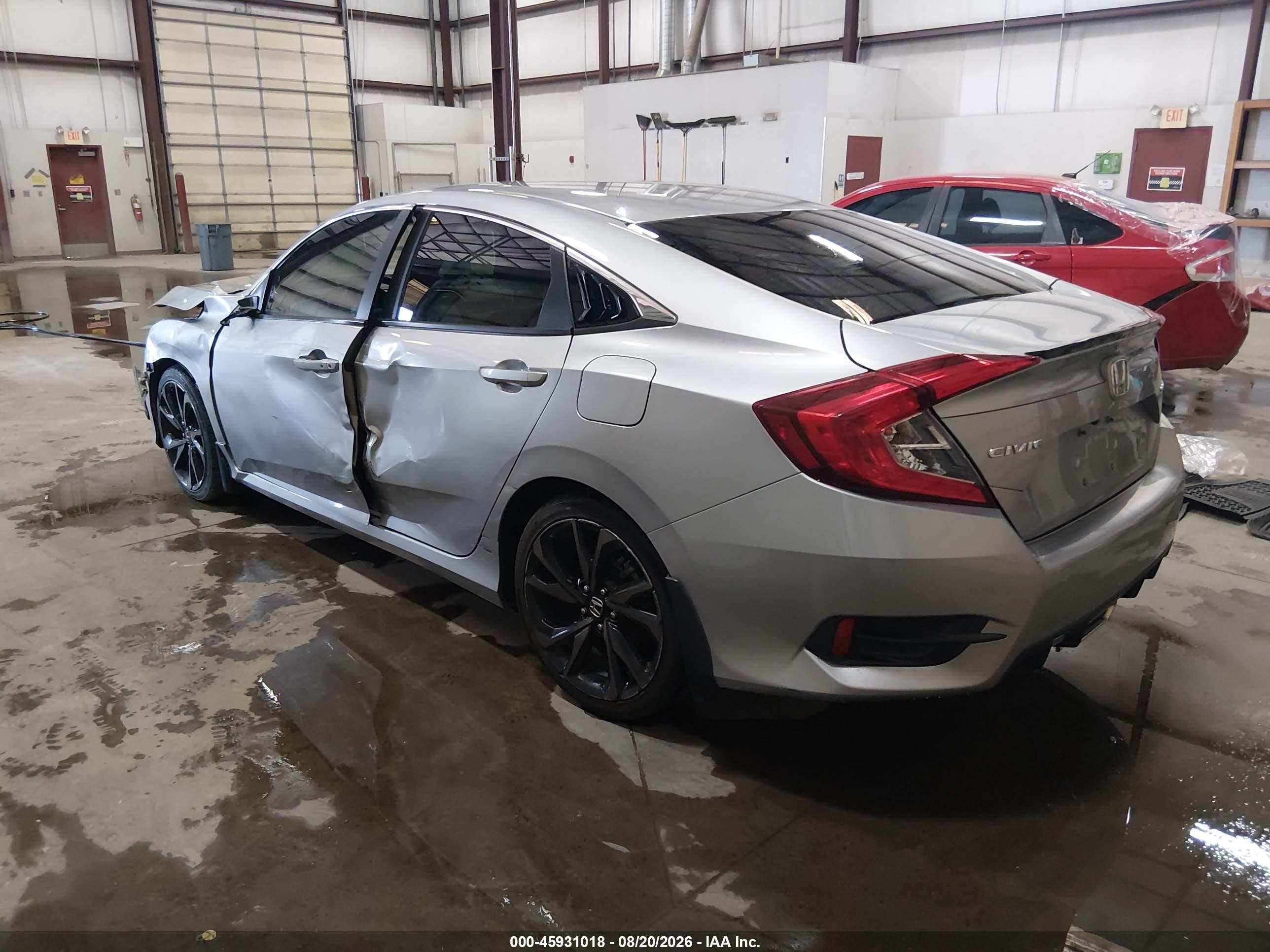 2020 Honda Civic Sport Gray vin: 19XFC2F89LE007843